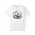 Resting Feline Shirt Cat Space Gift Women Classic Tee Cat T-Shirt Cat Fan Galaxy Graphic Tshirt Line Art Moon Shape Tshirt