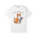 Kitty Wrap Shirt Nurse Mammal Gift Women Line Art Tee Kitty T-Shirt Healthcare Fan Minimalist Tshirt Animal Graphic Cartoonish Kitten Tshirt