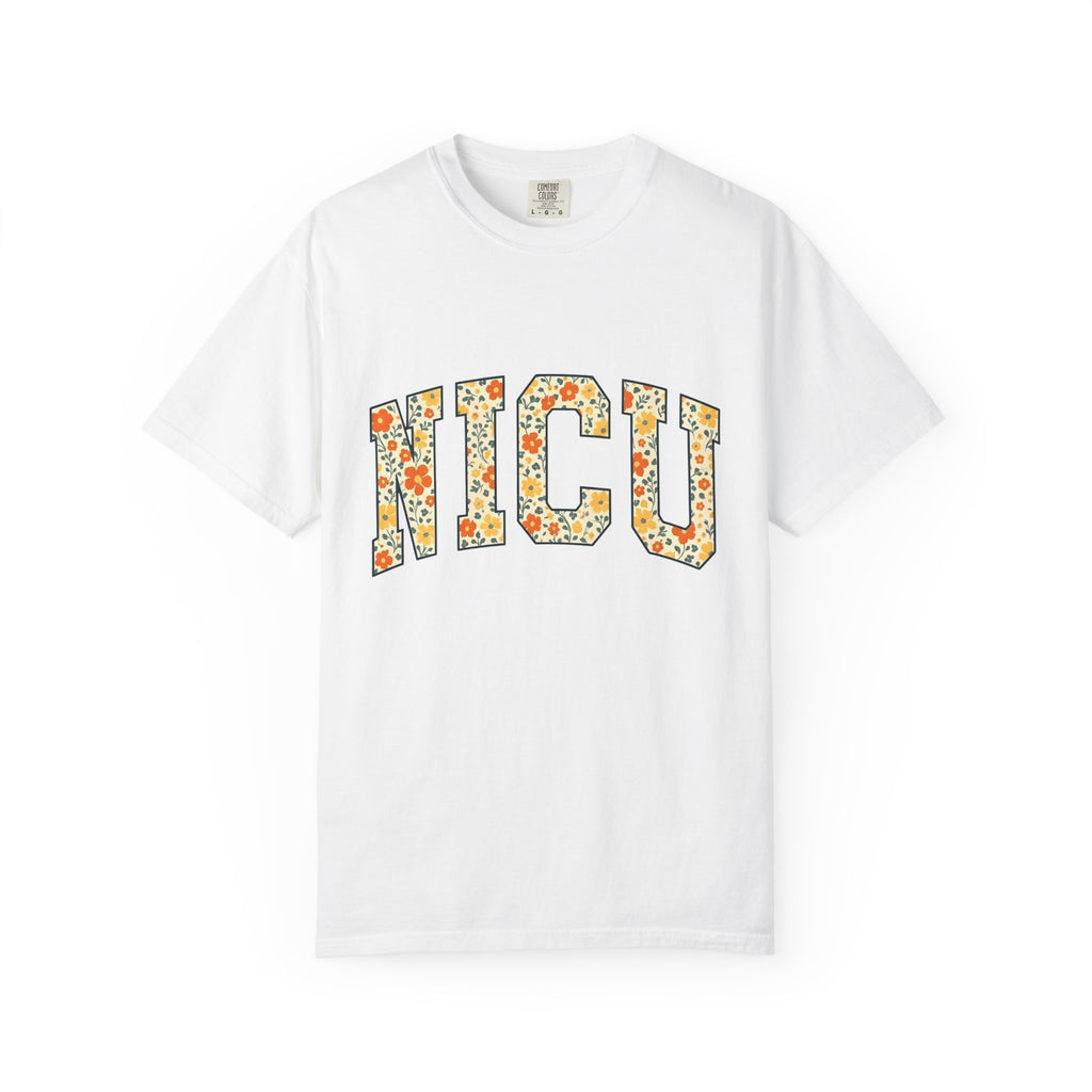 Flower Varsity Letters Shirt Nurses Clinic Gift Women Gypsy Tee Floral T-Shirt Nurse Fan Bohemian Tshirt Medical Graphic Classic Petals