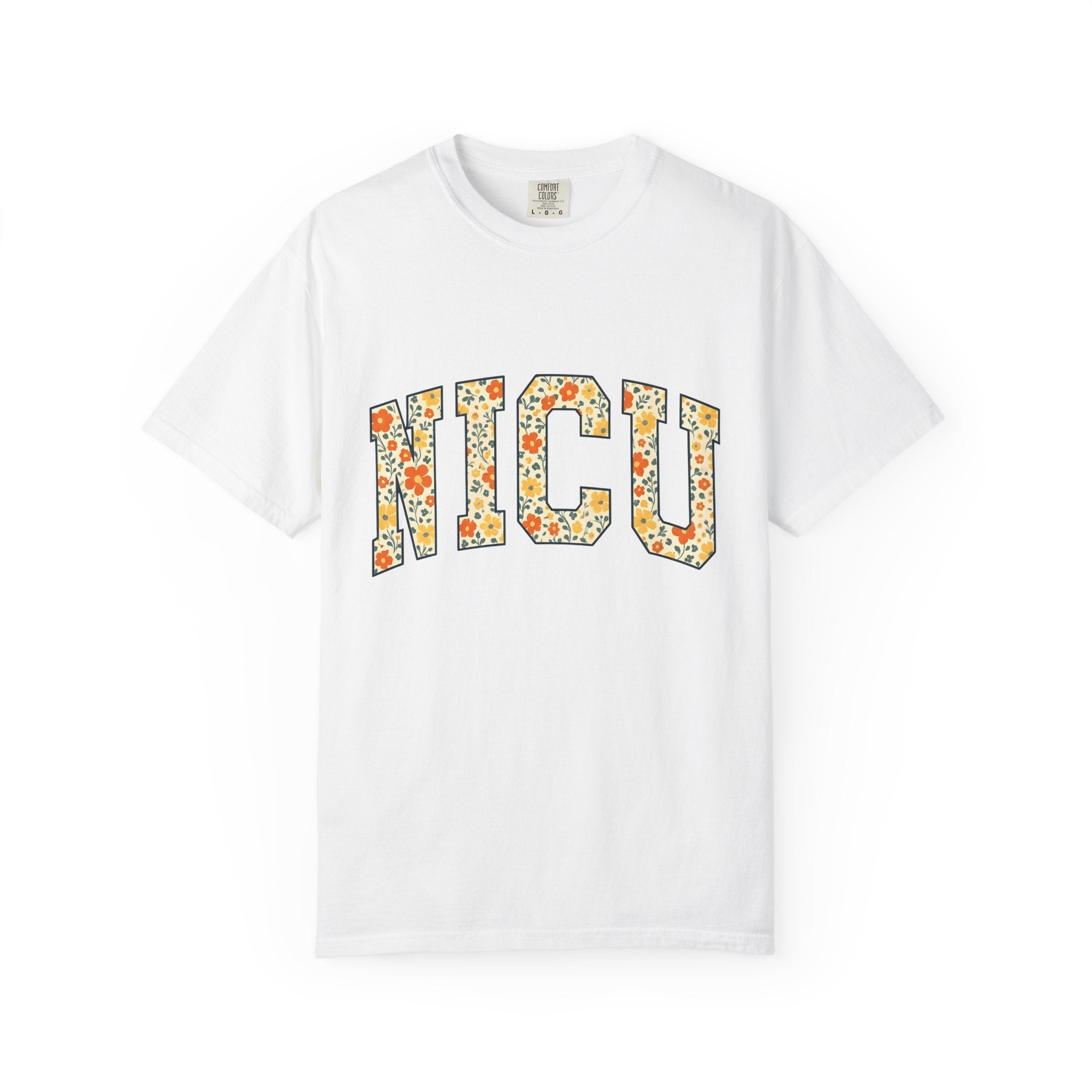 Flower Varsity Letters Shirt Nurses Clinic Gift Women Gypsy Tee Floral T-Shirt Nurse Fan Bohemian Tshirt Medical Graphic Classic Petals