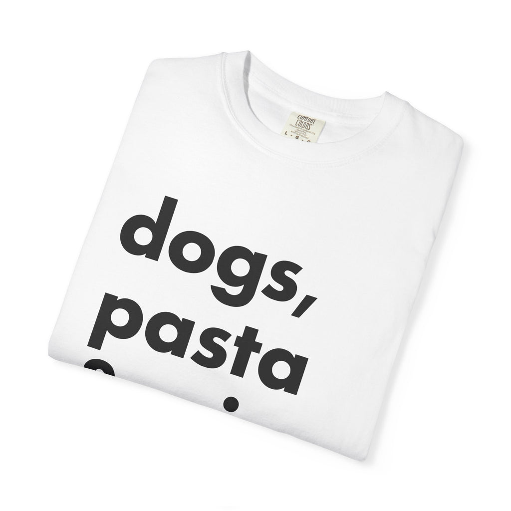 Bold Lettering Design Shirt Dog Gourmet Gift Women Contemporary Tee Typography T-Shirt Dog Fan Minimalist Tshirt Gourmet Design Graphic