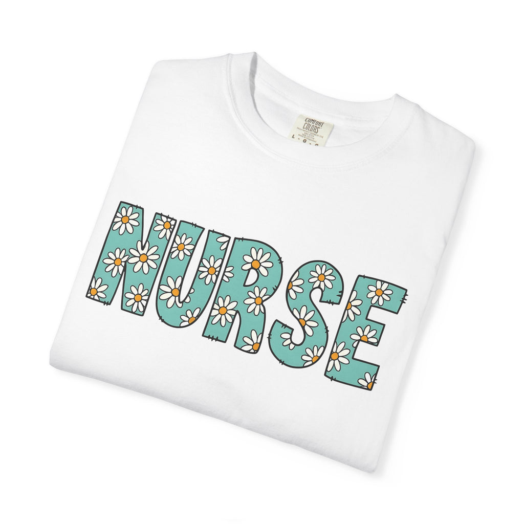 Daisy Quote Shirt Nurse Bouquet Gift Women Adorable Tee Flower T-Shirt Nursing Enthusiast Floral Tshirt Floral Graphic Sketch Bloom Tshirt