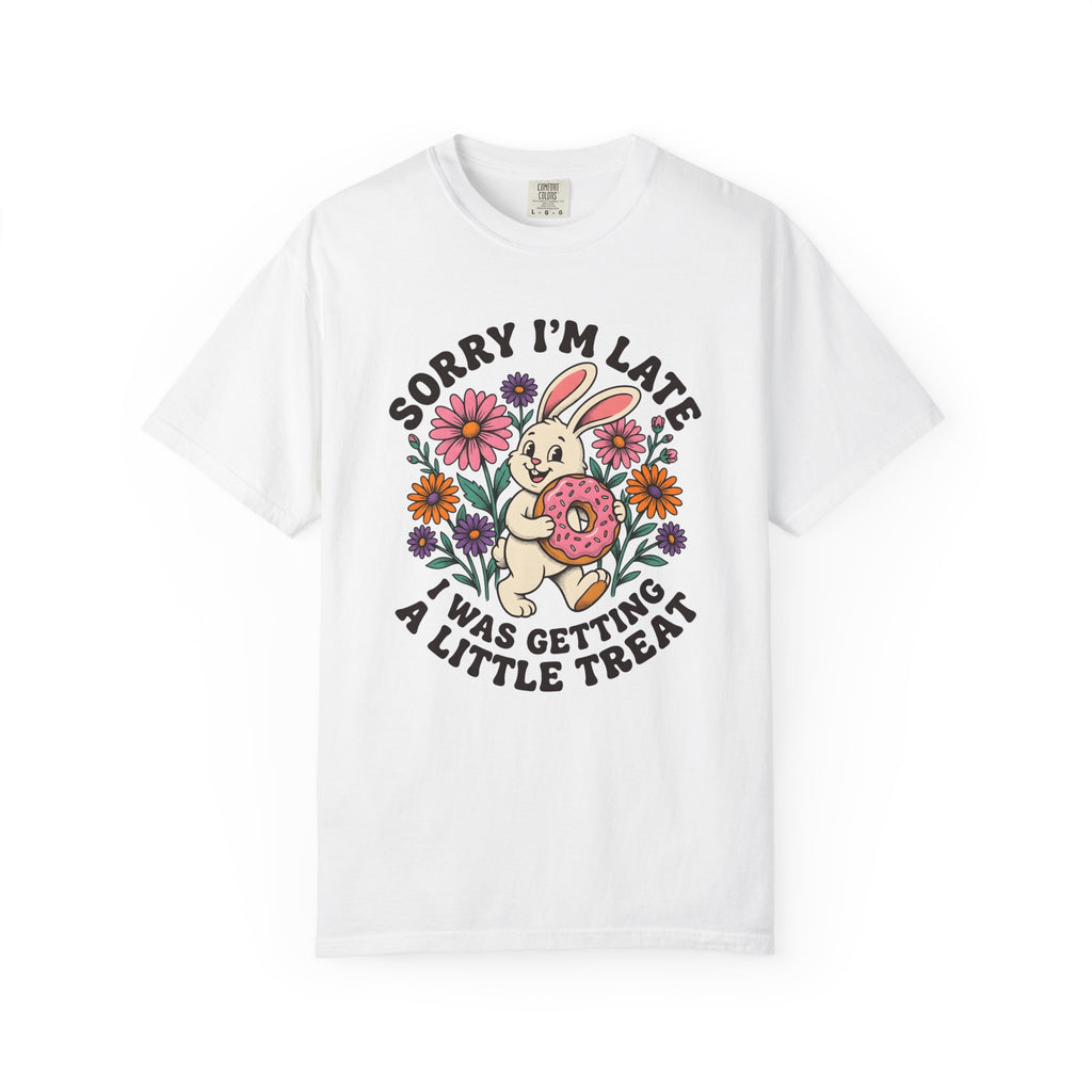 Hare Donut Shirt Funny Critter Gift Women Animated Tee Rabbit T-Shirt Humor Fan Cartoon Tshirt Creature Graphic Nostalgic Bloom Tshirt