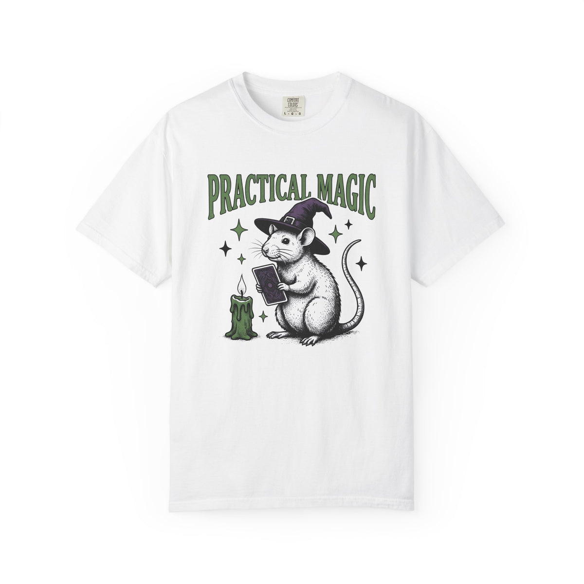 Sorcerer Mouse Shirt Halloween Magic Unisex Gift Old School Tee Wizard T-Shirt