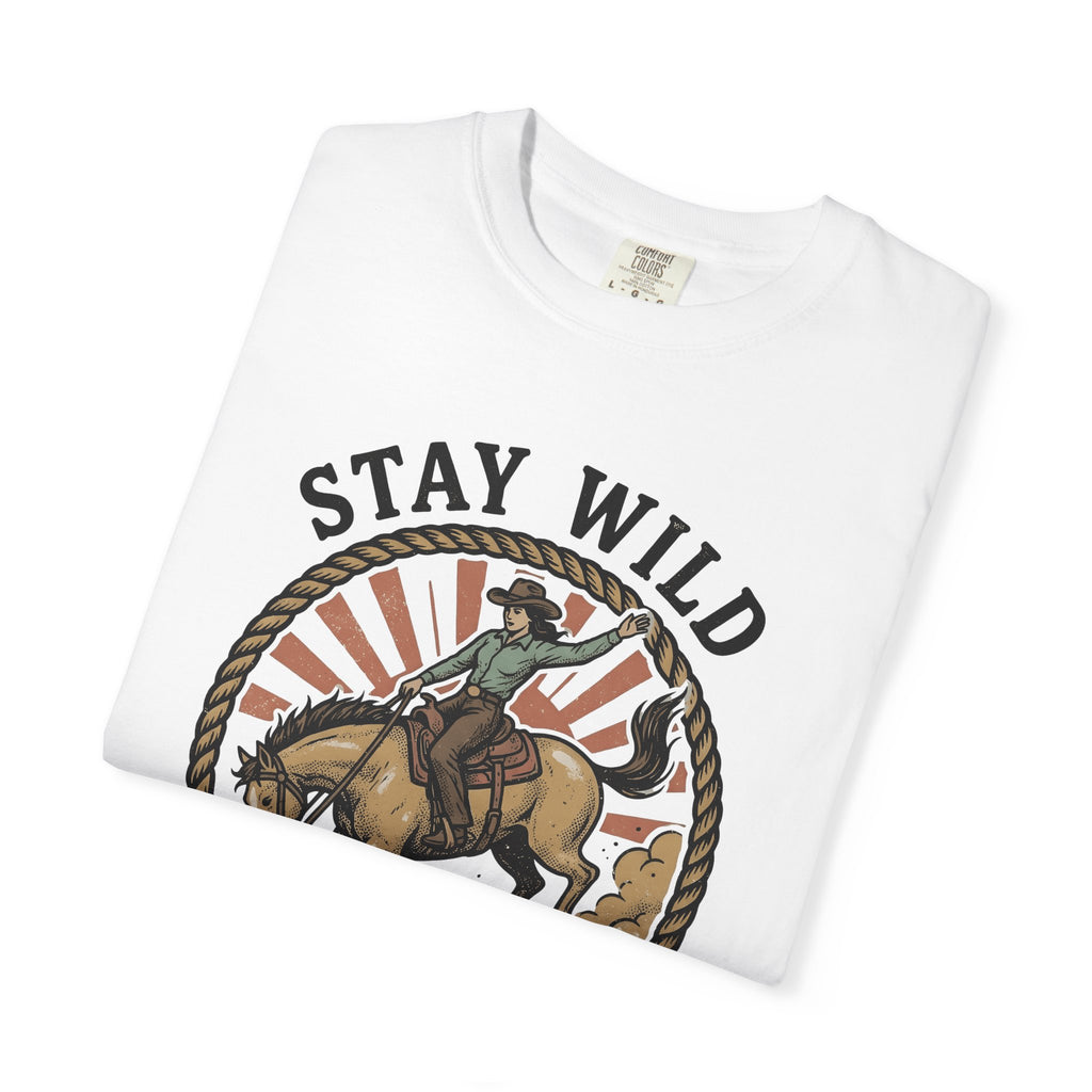 Cowgirl Horse Shirt Cowgirl Cowboy Gift Women Rustic Tee Rodeo T-Shirt Cowgirl Fan Western Tshirt Cowboy Graphic Nostalgic Lasso Tshirt