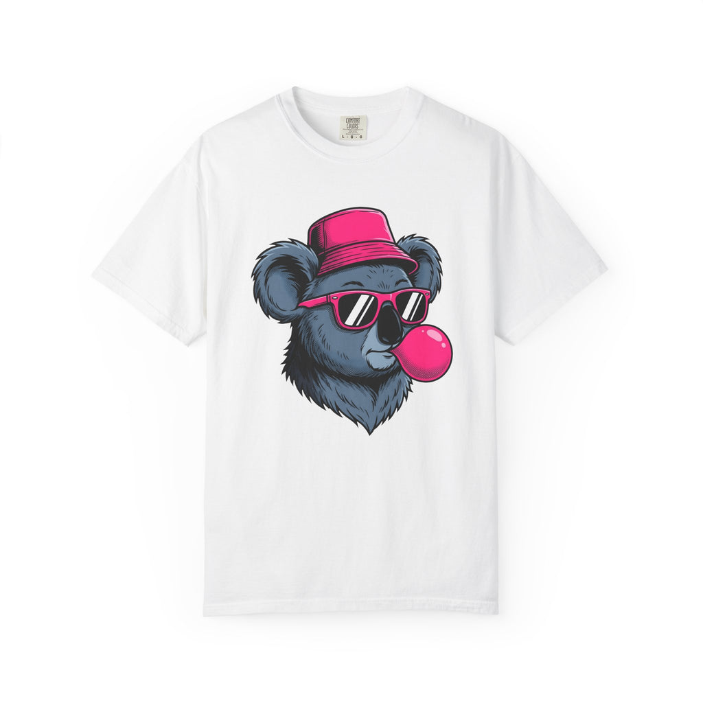 Koala Shades Shirt Animals Comedy Gift Women Doodle Tee Koala T-Shirt Animal Fan Cartoon Tshirt Humor Graphic Classic Chewing Gum Tshirt