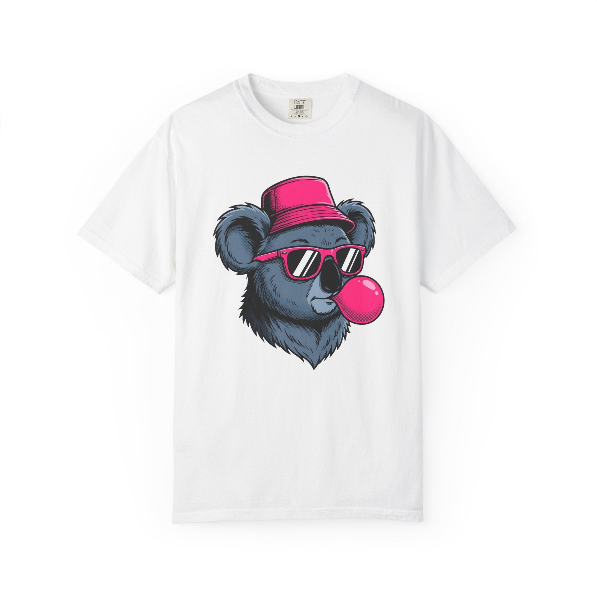 Koala Shades Shirt Animals Comedy Gift Women Doodle Tee Koala T-Shirt Animal Fan Cartoon Tshirt Humor Graphic Classic Chewing Gum Tshirt