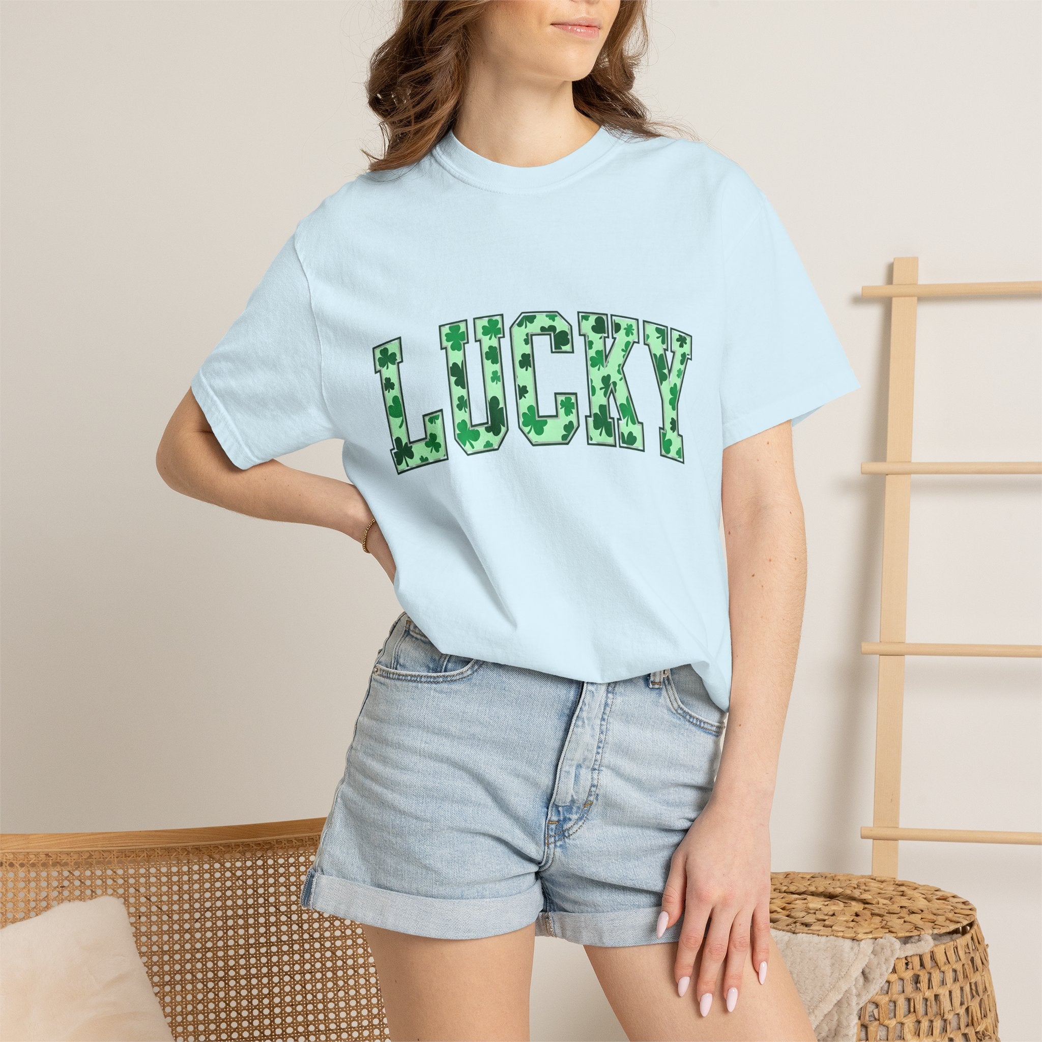 Shamrock Design Shirt St Patrick's Day Celebration Gift Women Vivid Tee Shamrock T-Shirt St Patricks Fan Colorful Tshirt Party Graphic