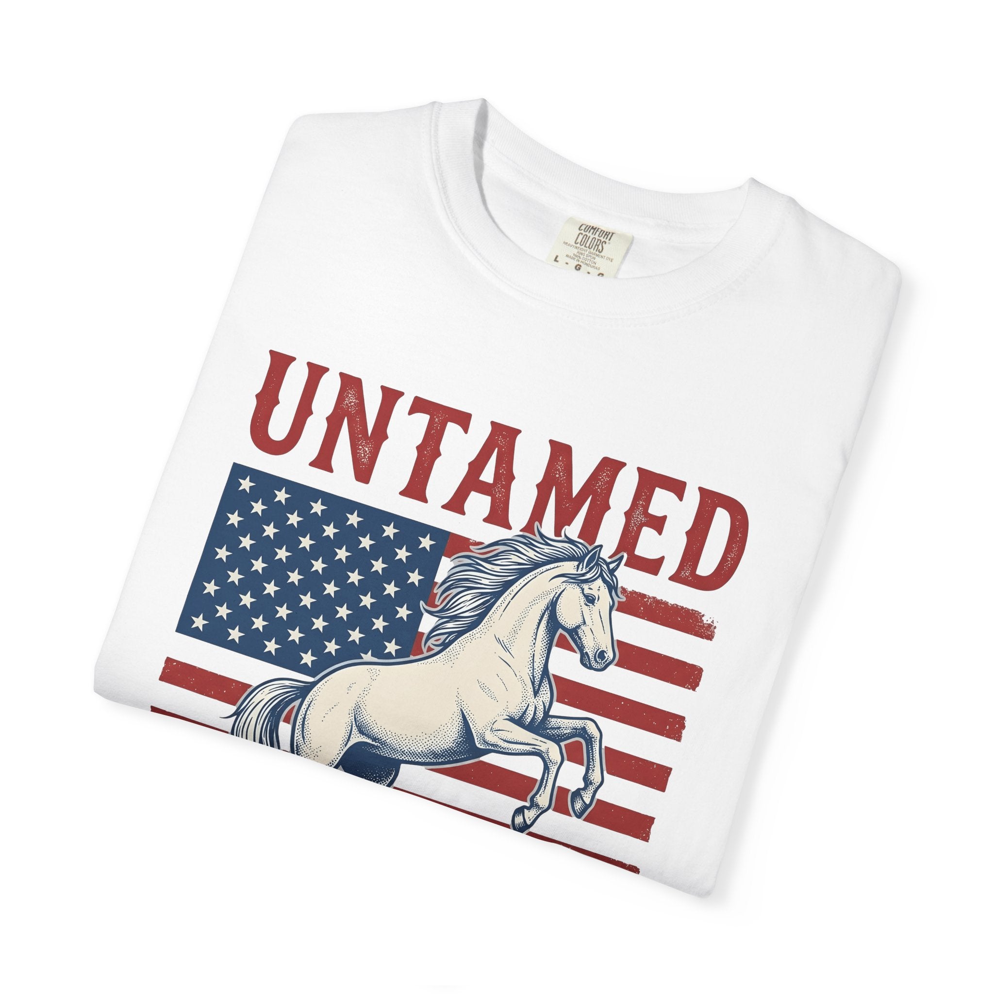 Patriotic Horse Shirt America Western Gift Women Vintage Tee Equine T-Shirt American Enthusiast Distressed Tshirt Cowboy Graphic Retro