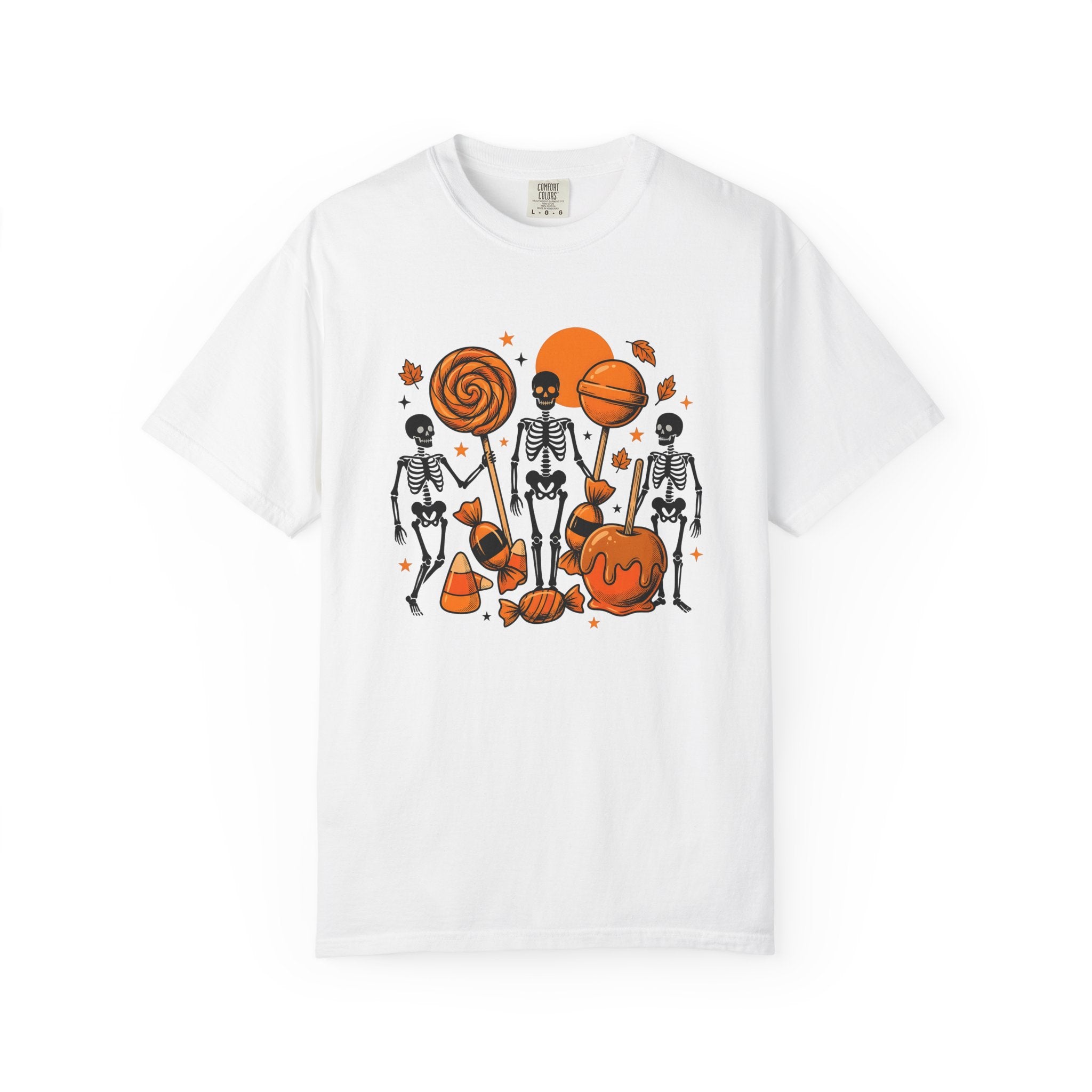 Skull Sweets Shirt Halloween Horror Gift Women Comic Tee Sugar Skull T-Shirt Spooky Fan Creepy Tshirt Macabre Graphic Retro Candy Tshirt