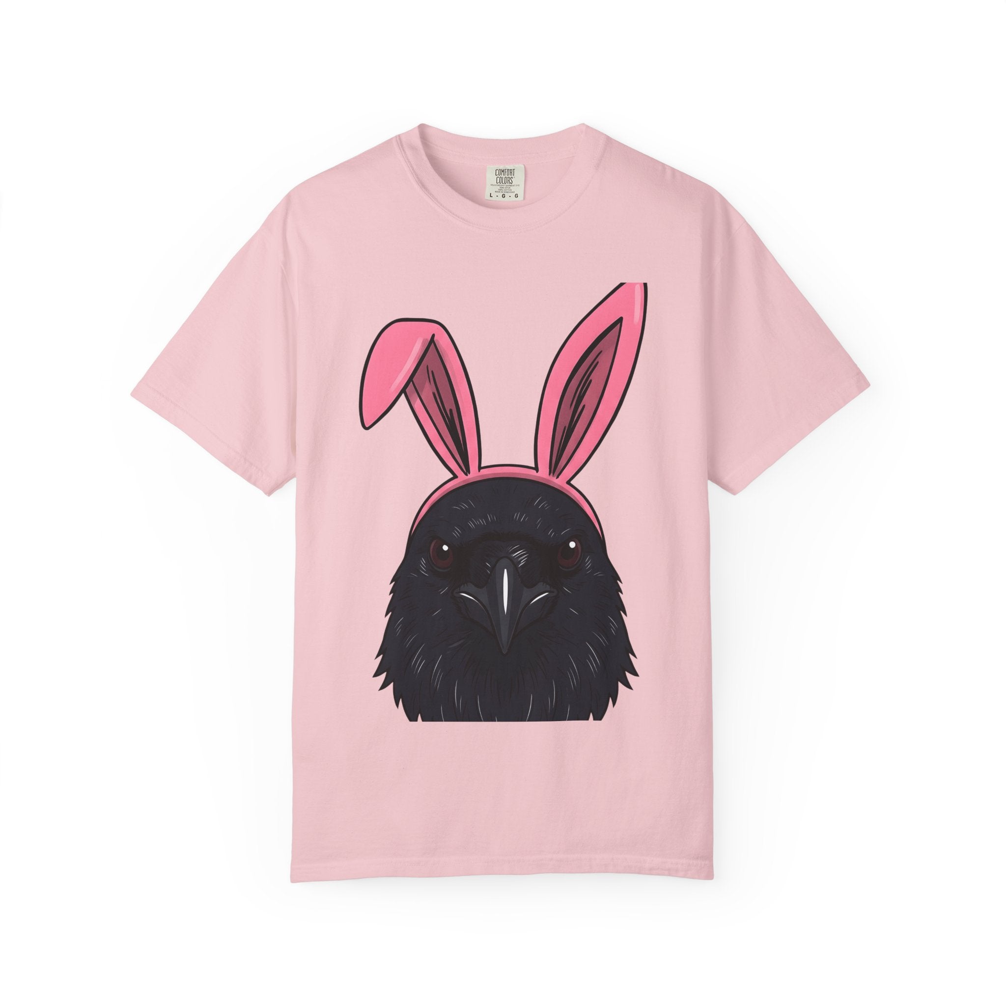 Blackbird Bunny Ears Shirt Easter Comedy Gift Women Animated Tee Rabbit Ears T-Shirt Easter Fan Cartoon Tshirt Humor Graphic Doodle Critter