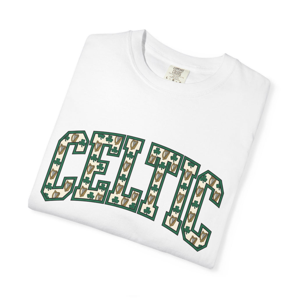 Lucky Beer Glass Shirt St Patrick's Day Celtic Gift Women Modern Tee Beer Mug T-Shirt Irish Fan Pint Glass Tshirt Celtic Heritage Graphic