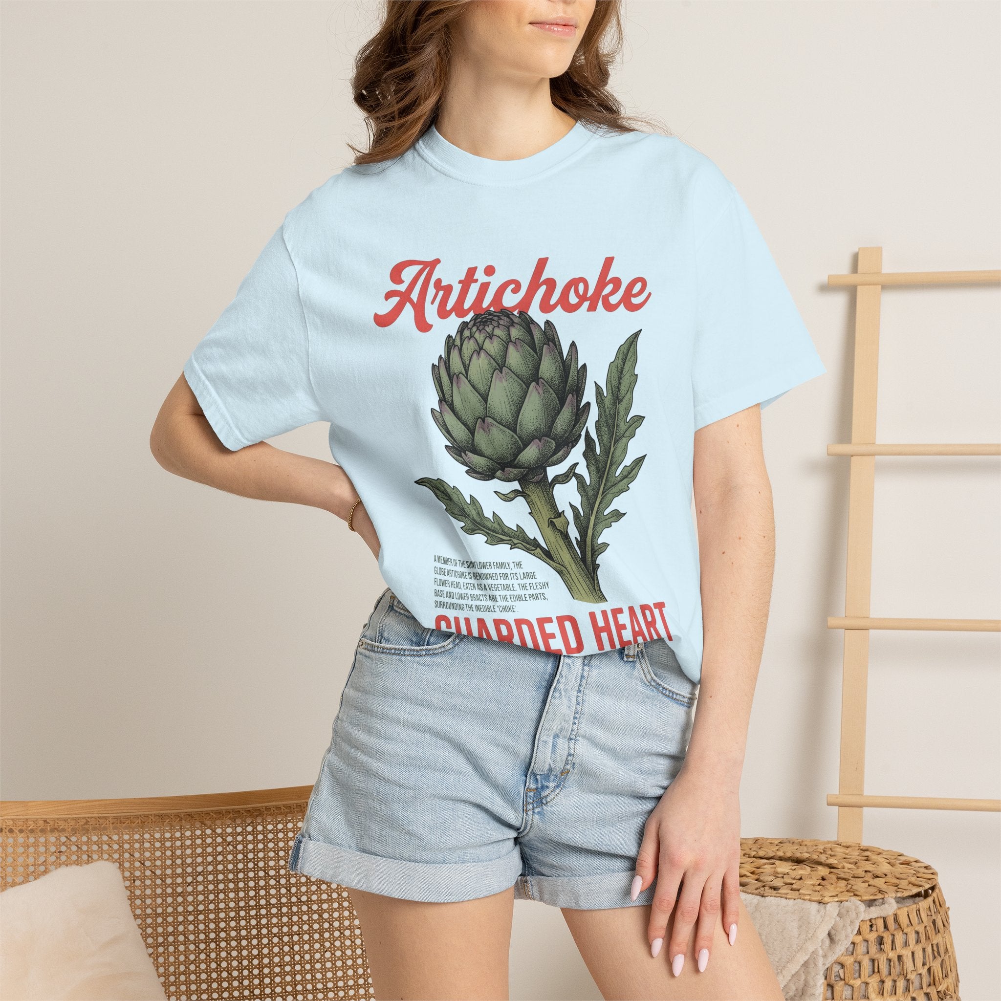 Artichoke Graphic Shirt Vegetable Foodie Gift Women Botanical Tee Artichoke T-Shirt Veggie Fan Herbaceous Tshirt Gourmet Graphic Vintage