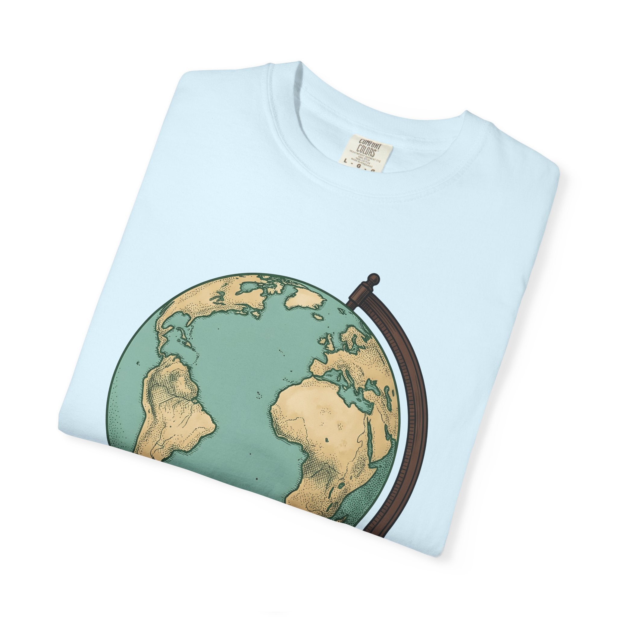 Earth Globe Shirt Travel Maps Gift Women Retro Tee World T-Shirt Adventurer Fan Vintage Tshirt Cartography Graphic Sketch Chart Tshirt