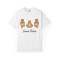 Meditation Bear Shirt Yoga Wildlife Gift Women Kawaii Tee Bear T-Shirt Yoga Enthusiast Cute Tshirt Animal Graphic Simple Zen Pose Tshirt