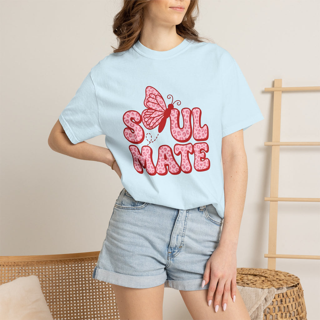Butterfly Graphic Shirt St. Valentines Day Couples Gift Women Playful Tee Butterfly T-Shirt Valentines Fan Whimsical Tshirt Partner Graphic
