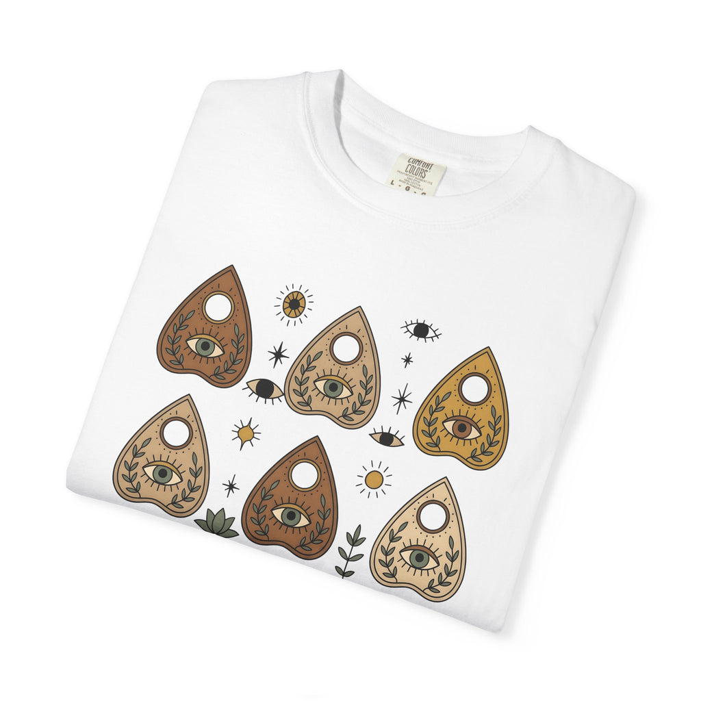 Magic Planchette Shirt Boho Chic Metaphysical Gift Women Hippie Tee Ouija Board T-Shirt Boho Fan Psychedelic Tshirt Spiritual Graphic Simple