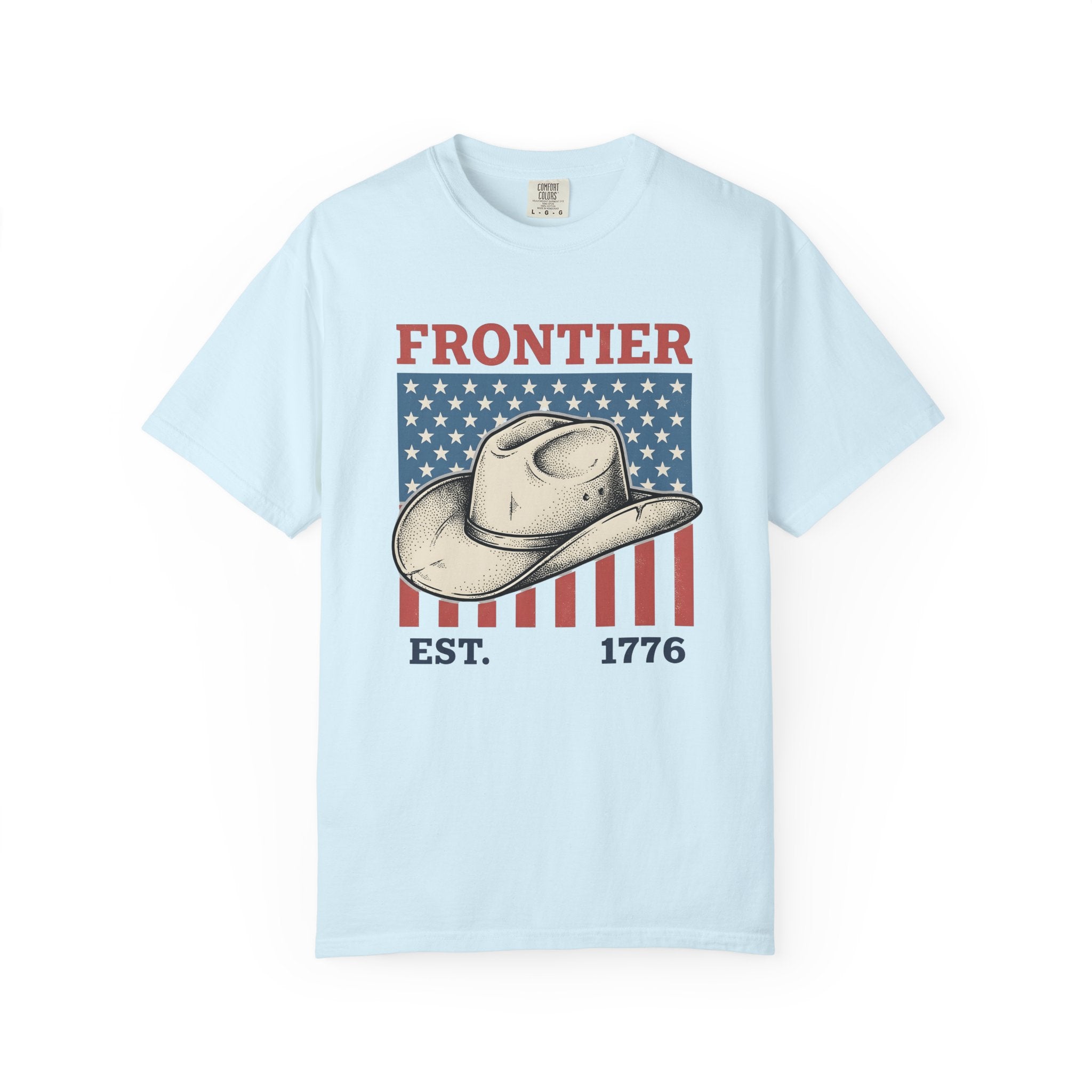 Cowboy Hat Shirt America Western Gift Women Vintage Tee Stetson T-Shirt Patriot Fan Old West Tshirt Rodeo Graphic Retro American Flag Tshirt