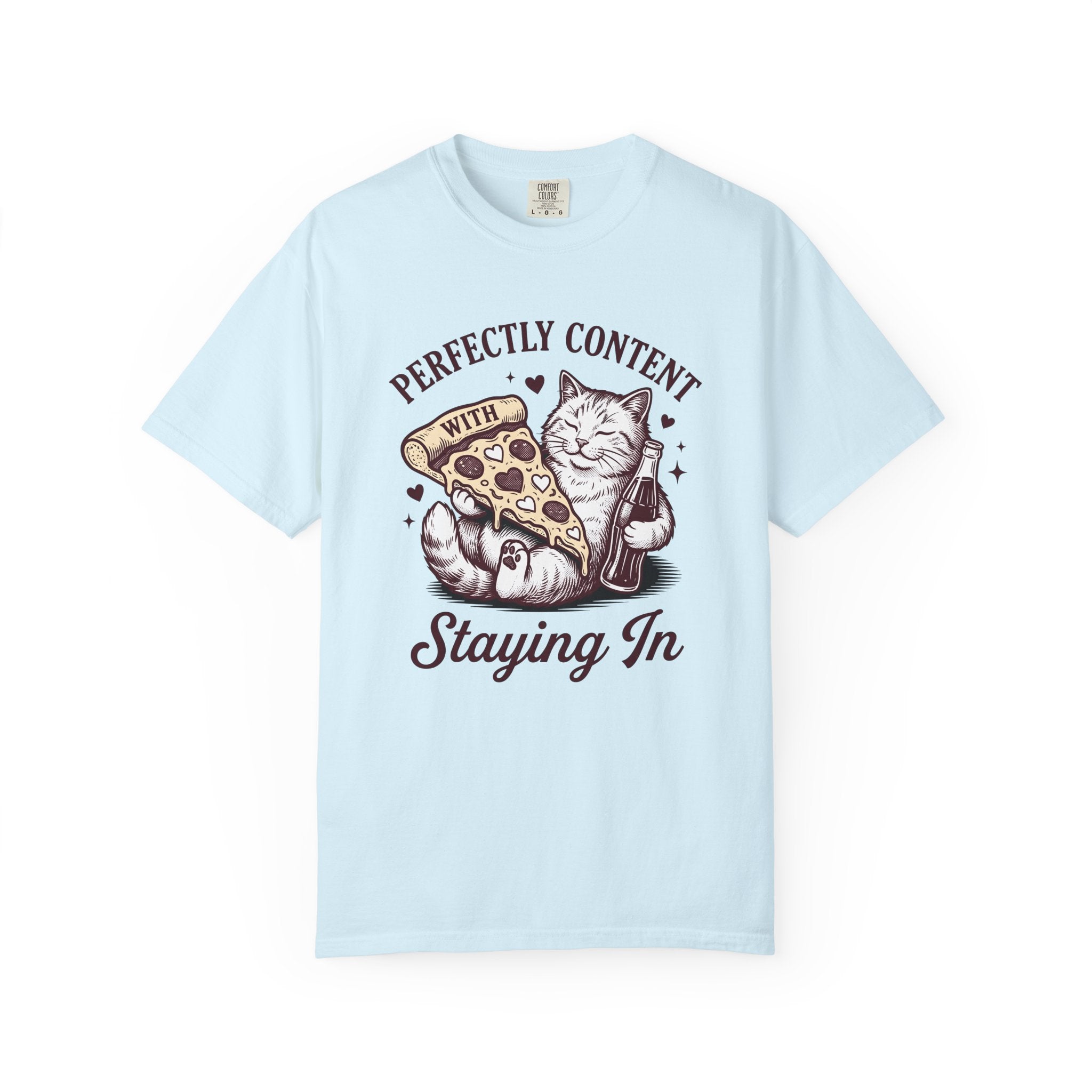 Cat Slice Shirt Cat Meal Gift Women Classic Tee Kitty T-Shirt Cat Fan Vintage Tshirt Food Graphic Sketch Soft Drink Bottle Tshirt