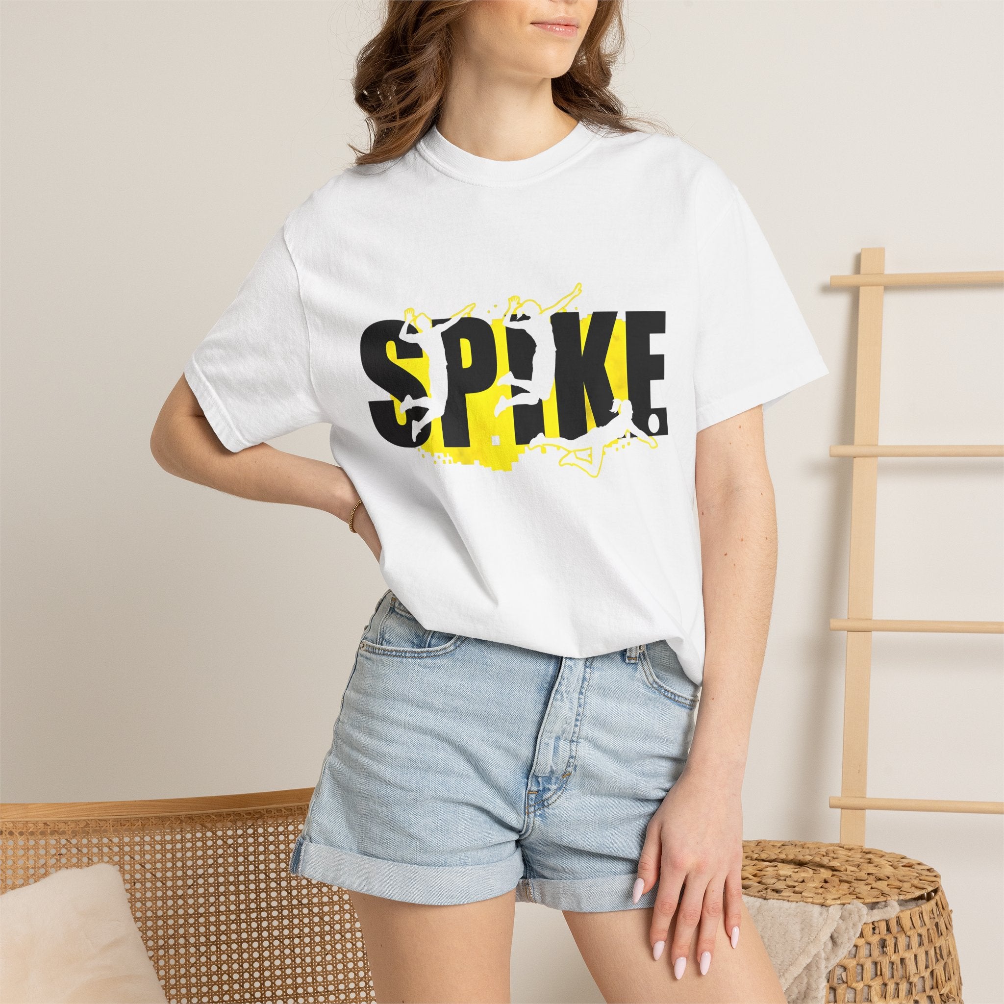 Beach Volleyball Shirt Volleyball Sports Gift Women Heavy Tee Volleyball T-Shirt Volleyball Enthusiast Grunge Tshirt Athletic Graphic