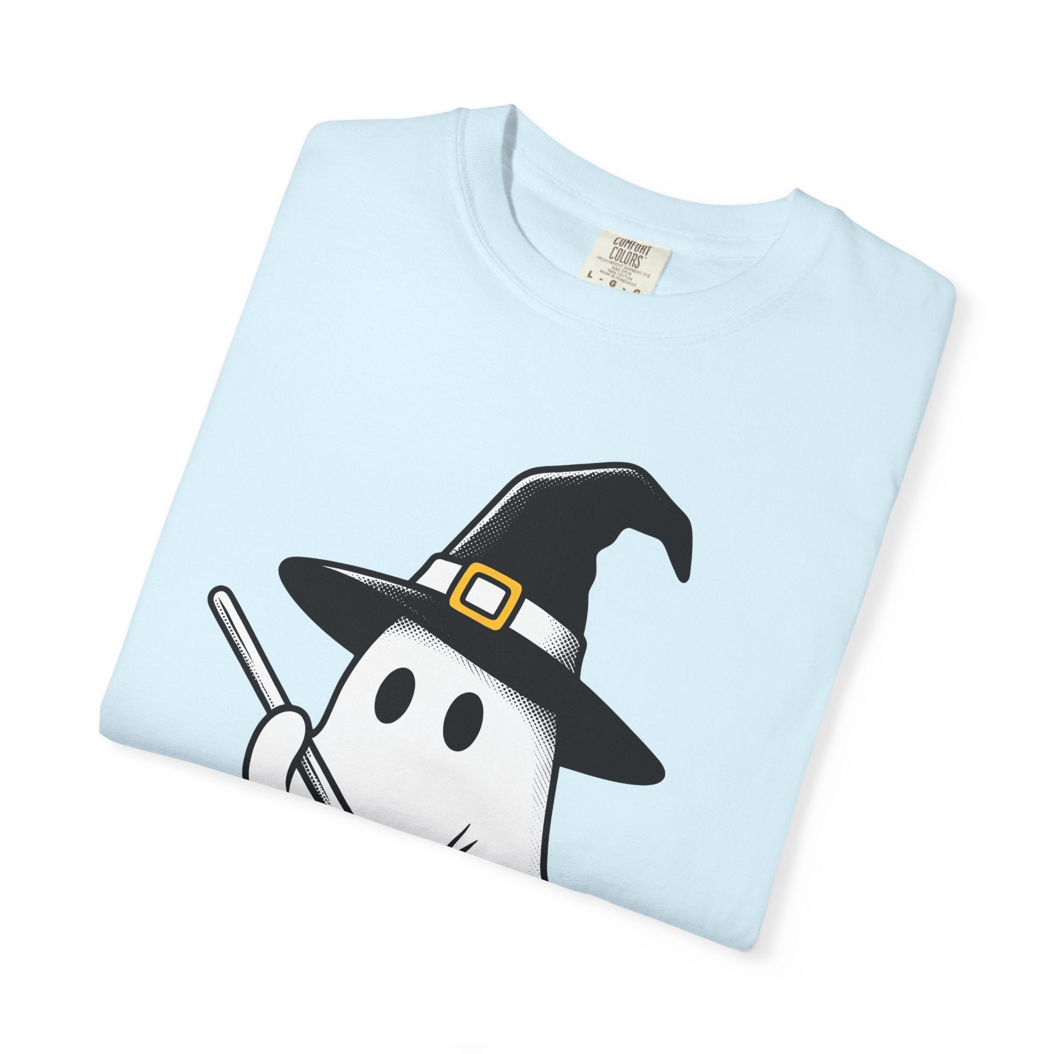 Phantom Witch Shirt Halloween Fantasy Gift Women Comic Tee Sorceress T-Shirt Horror Fan Cartoon Tshirt Mythical Graphic Hand Drawn Witch
