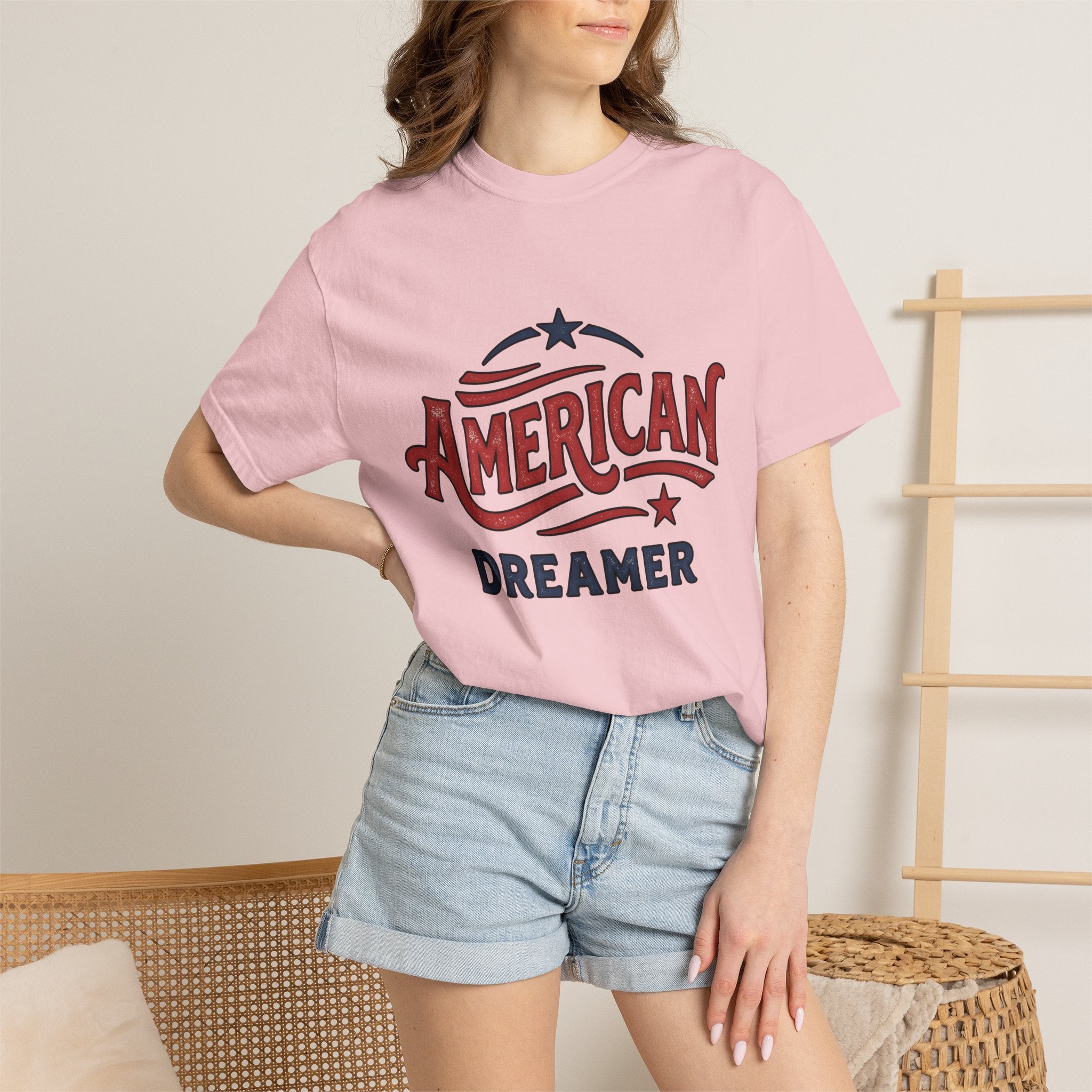 Usa Stars Shirt 4th Of July Freedom Gift Women Shabby Chic Tee American Flag T-Shirt Independence Day Fan Patriotic Tshirt Liberty Graphic