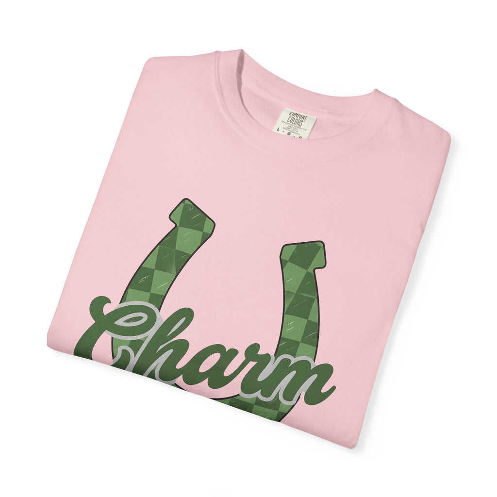 Green Horseshoe Shirt St Patrick's Day Amulet Gift Women Vintage Tee Lucky Charm T-Shirt St Patricks Fan Retro Tshirt Talisman Graphic Hand