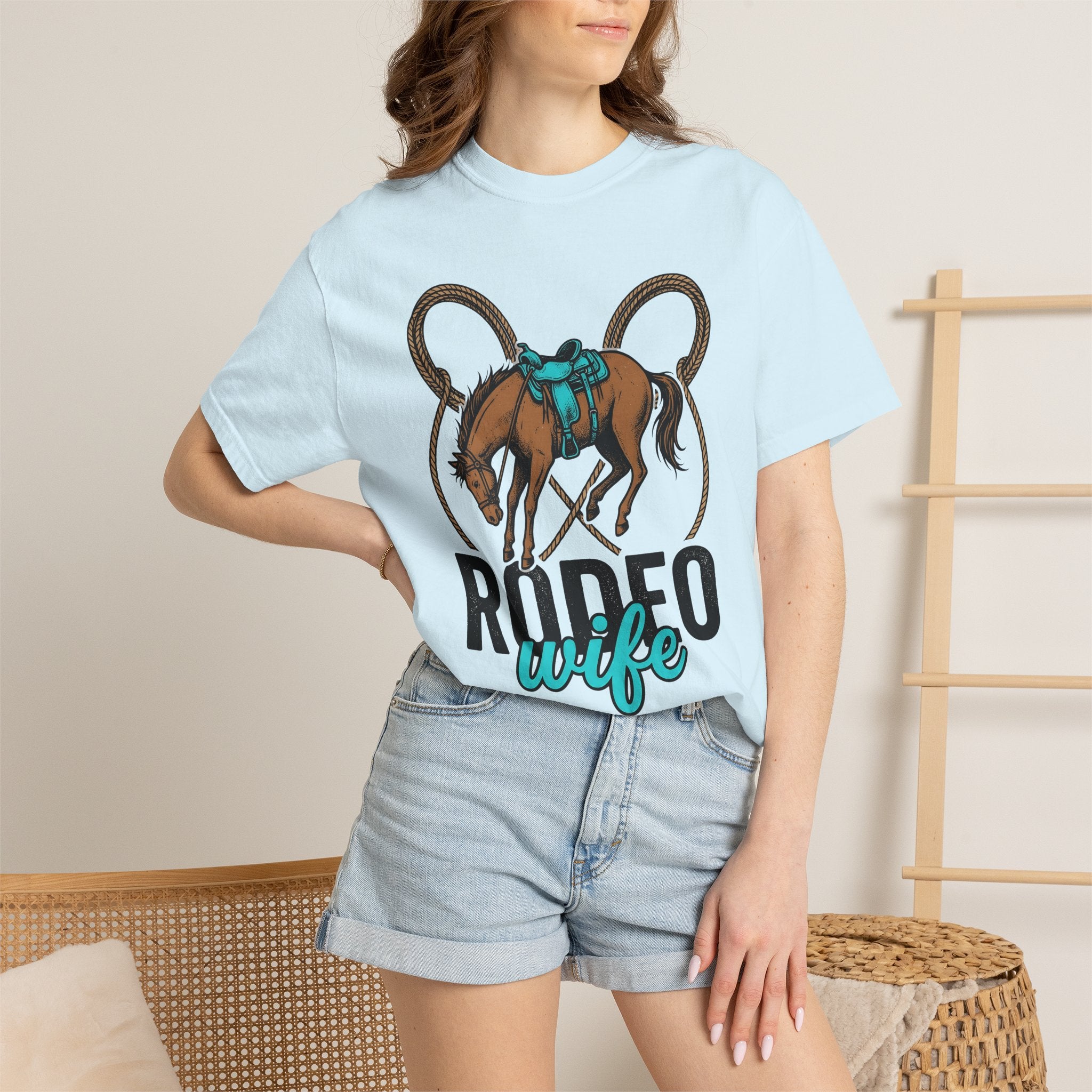 Rodeo Horse Shirt Rodeo Country Gift Women Western Tee Bronco T-Shirt Rodeo Fan Cowboy Tshirt Rural Graphic Vintage Lasso Tshirt