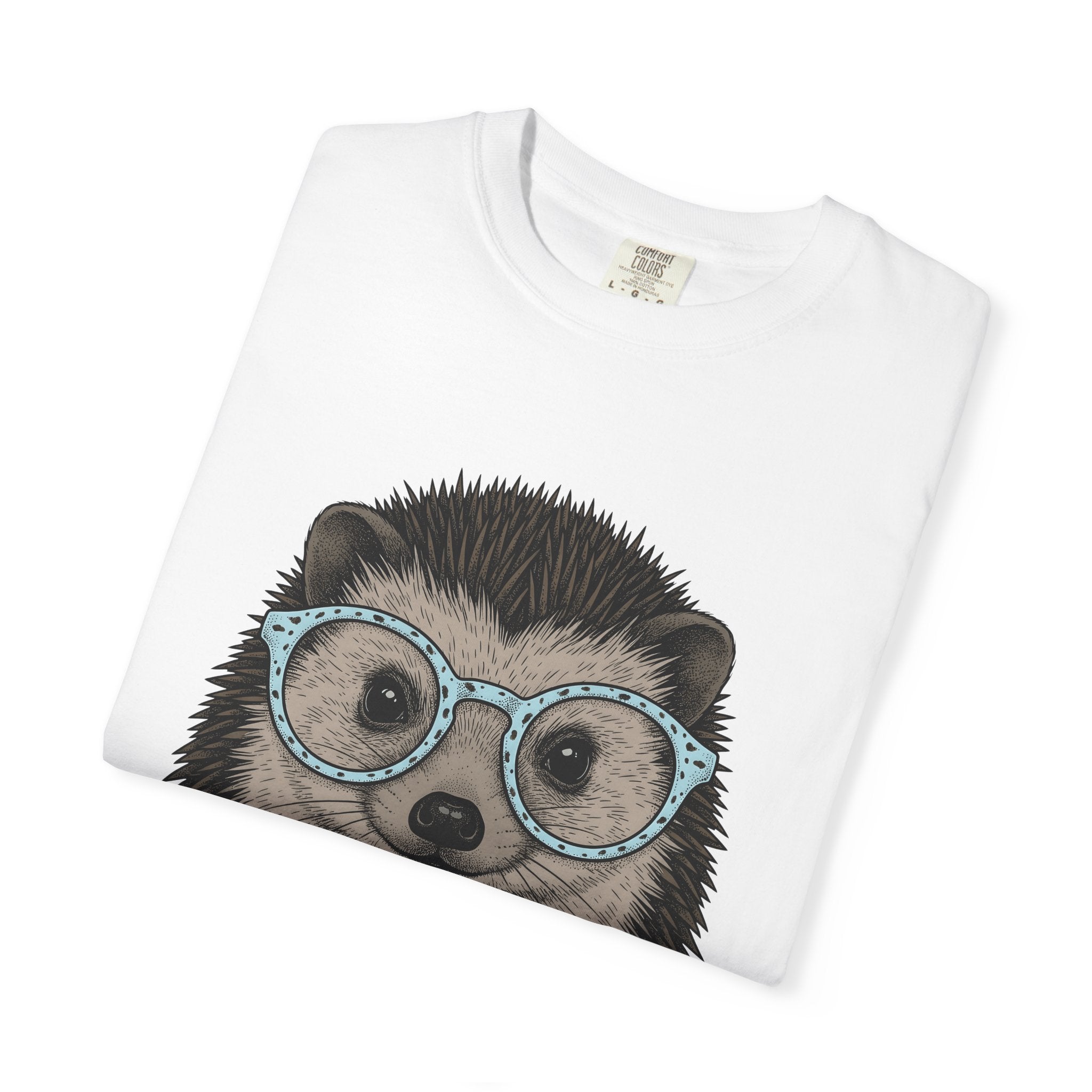 Hedgehog Face Shirt Easter Pets Gift Women Line Art Tee Porcupine T-Shirt Easter Fan Hedgehog Graphic Animal Illustration Hand Drawn