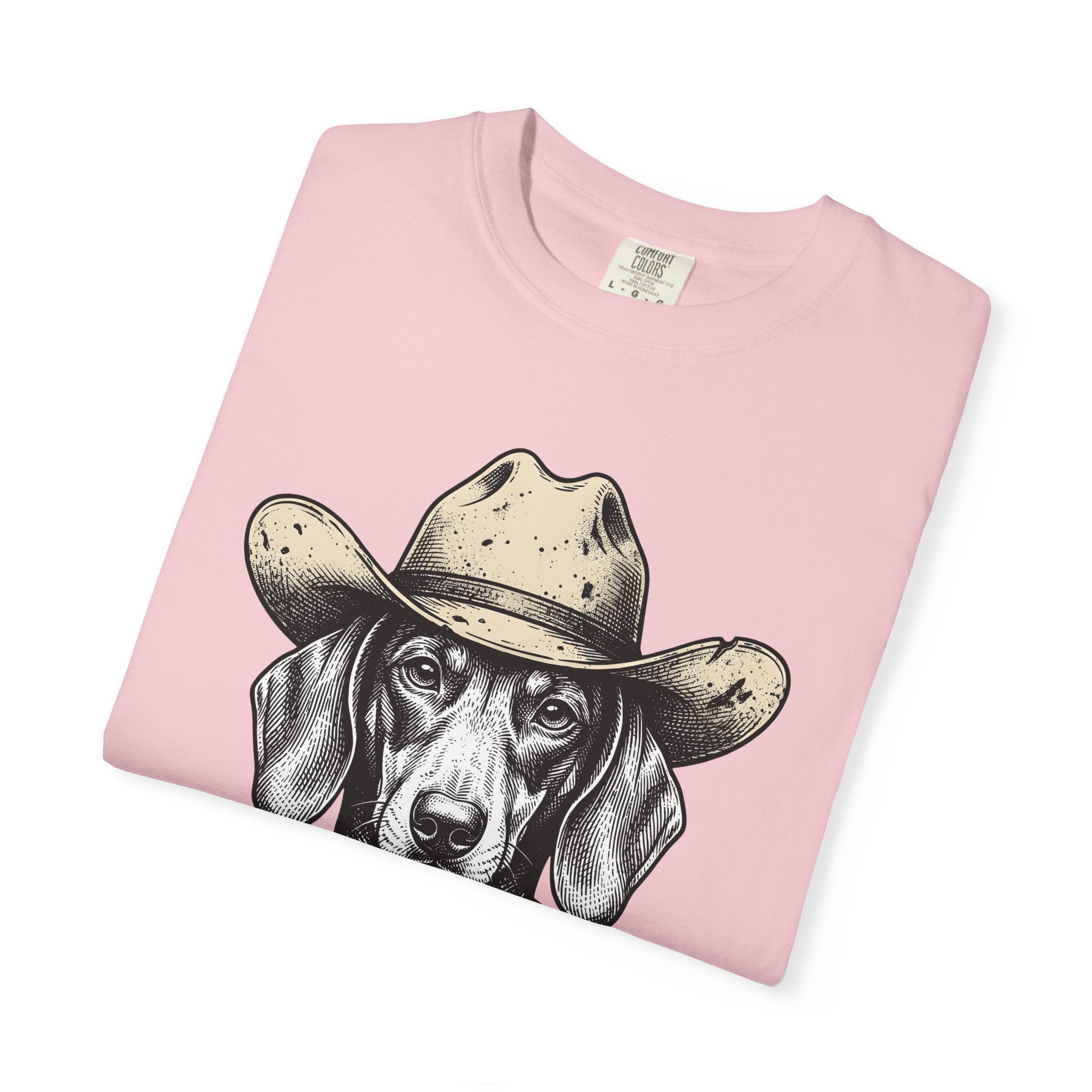 Cowboy Dog Shirt Dog Ranch Gift Women Old-Fashioned Tee Cowdog T-Shirt Dog Fan Retro Tshirt Farm Graphic Doodle Kerchief Tshirt