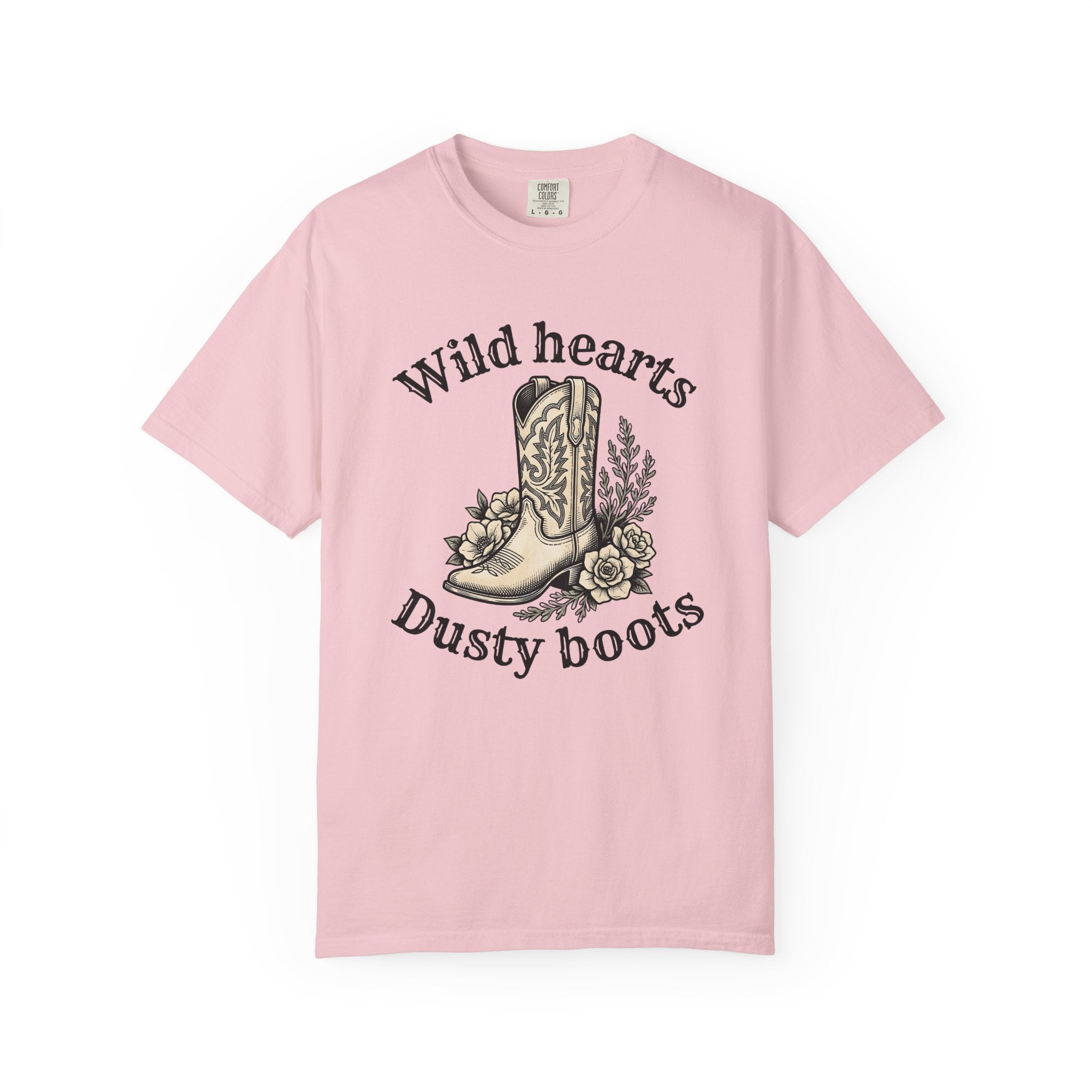 Cowboy Boot Shirt Cowgirl Western Gift Women Vintage Tee Boot T-Shirt Rodeo Fan Cowboy Graphic Tshirt Retro Illustration Design Hand Drawn