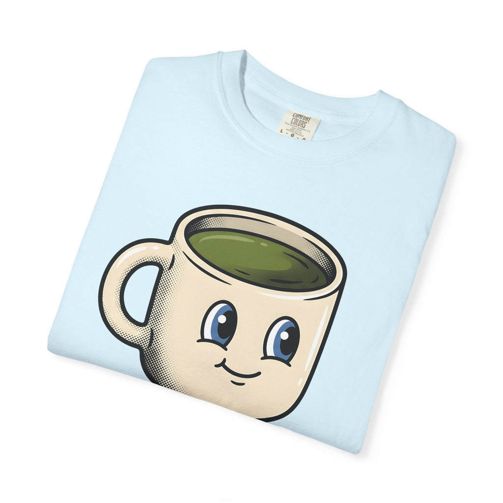 Coffee Mug Mascot Shirt Coffee Cowgirl Gift Women Cute Tee Mascot T-Shirt Coffee Fan Kawaii Tshirt Rodeo Graphic Comic Western Boots Tshirt