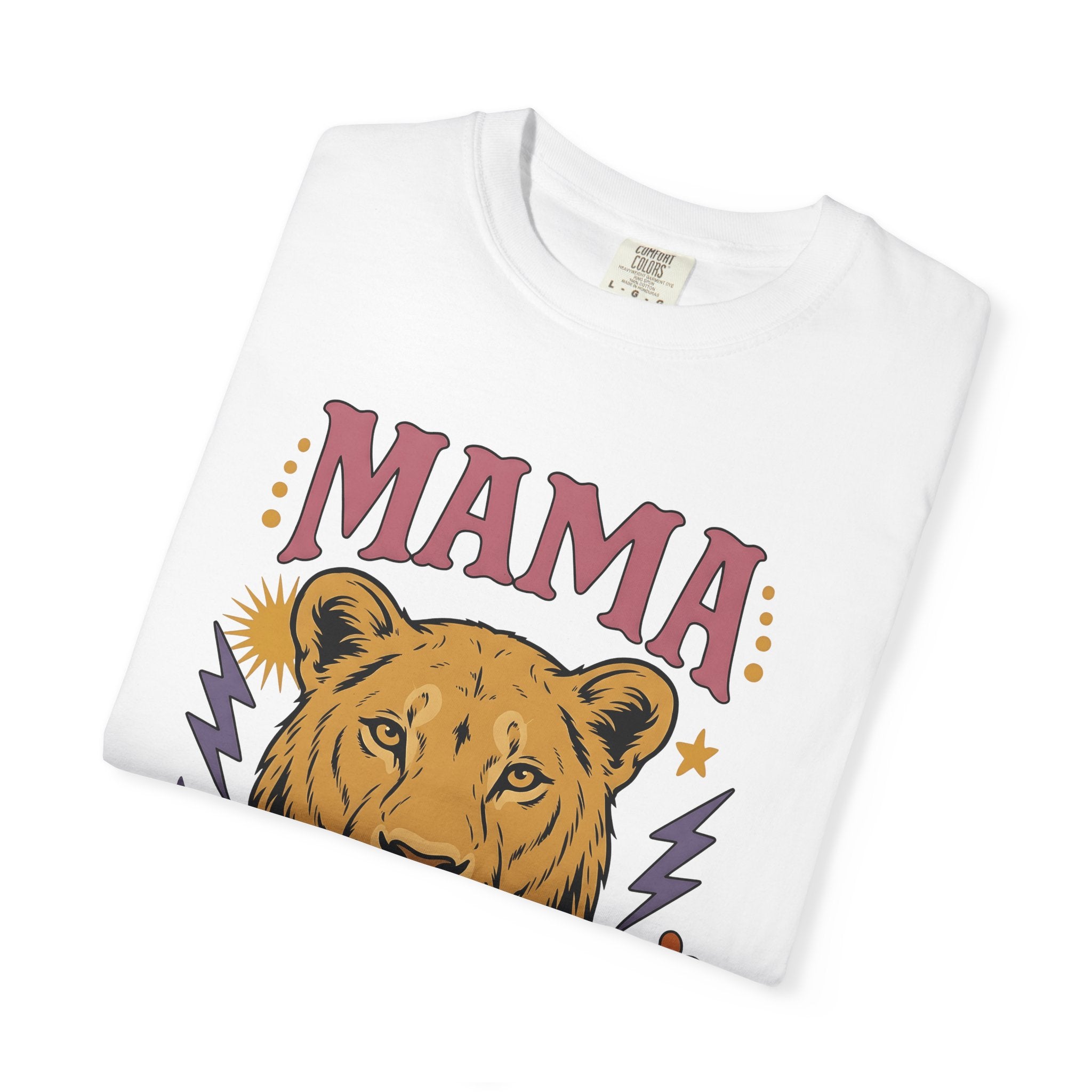 Lion Head Shirt Animals & Flowers Motherhood Gift Women Bold Graphic Tee Lion T-Shirt Wildlife Fan Graphic Design Mom Illustration Retro