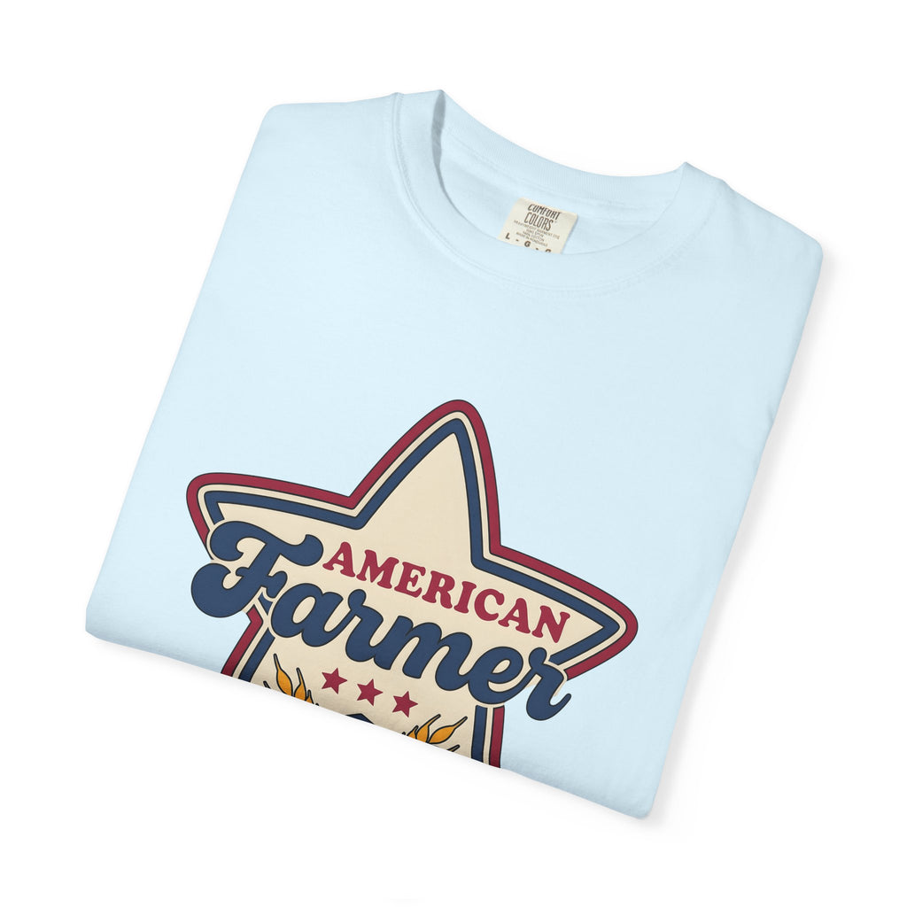 Star Graphic Shirt America Farming Gift Women Vintage Tee Star T-Shirt Patriot Fan Distressed Tshirt Agriculture Graphic Retro Wheat Tshirt