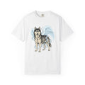 Husky Angel Shirt Dog Legend Gift Women Cartoon Tee Siberian Husky T-Shirt Dog Fan Husky Graphic Tshirt Digital Art Feathers Tshirt