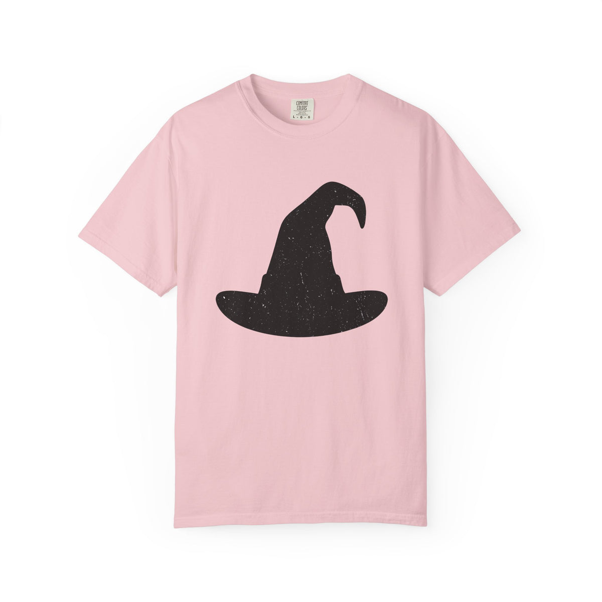Witch Hat Shirt Halloween Magician Unisex Gift Retro Tee Pointy Hat T-Shirt