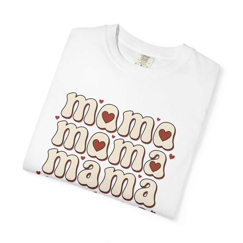 Old School Mom Text Shirt St. Valentine's Day Caregiver Gift Women Retro Tee Mom Shirt Valentine's Day Enthusiast Vintage Tshirt Nanny