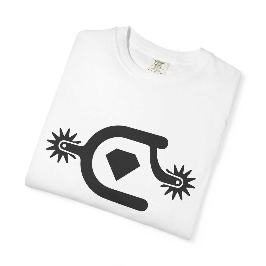 Cowboy Spurs Shirt Cowgirl Cowboy Gift Women Line Art Tee Riding Gear T-Shirt Rodeo Fan Minimalist Tshirt Cowboy Graphic Classic Geometric