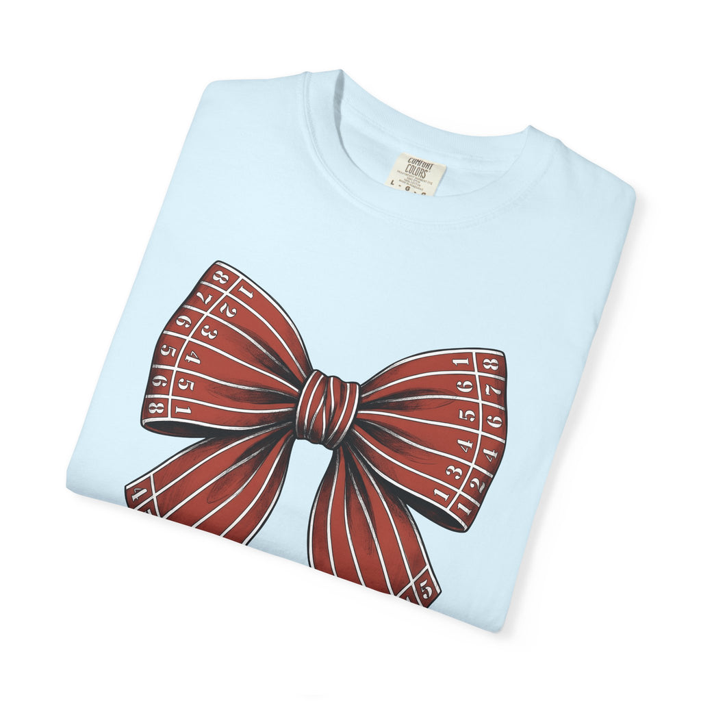 Bow Illustration Shirt Moms Education Gift Women Sketch Tee Bow T-Shirt Motherhood Enthusiast Drawing Illustration Graphic Retro Digits