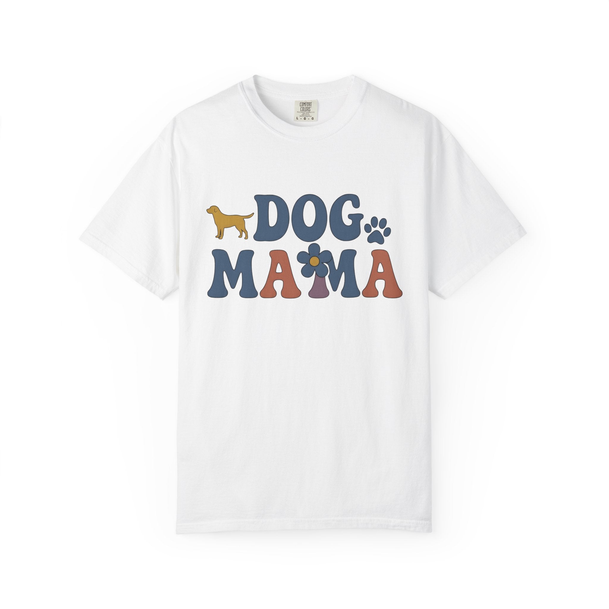 Dog Illustration Shirt Dog Animal Gift Women Cute Tee Puppy T-Shirt Dog Owner Dog Fan Canine Graphic Vintage Blossom Tshirt