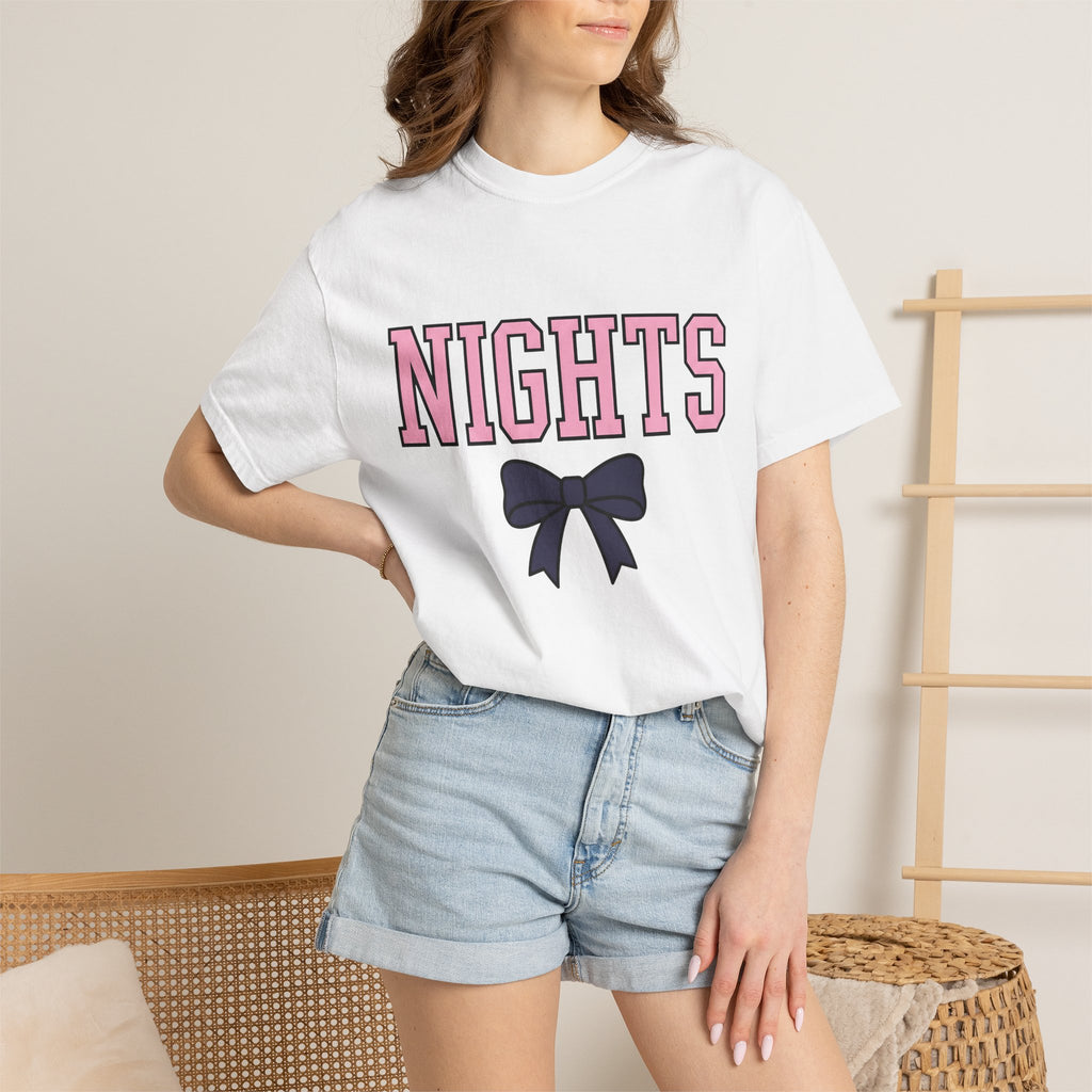 Bow Graphic Shirt Nurses Aesthetic Gift Women Bold Tee Ribbon T-Shirt Nurse Enthusiast Graphic Tshirt Visual Design Minimal Pastel Tshirt