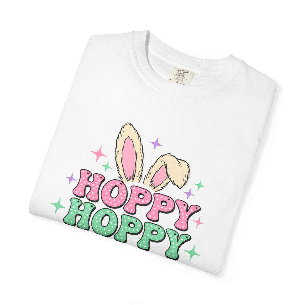Bunny Ears Shirt Easter Animal Gift Women Pastel Tee Rabbit Ears T-Shirt Easter Fan Soft Tshirt Creature Graphic Playful Stars Tshirt
