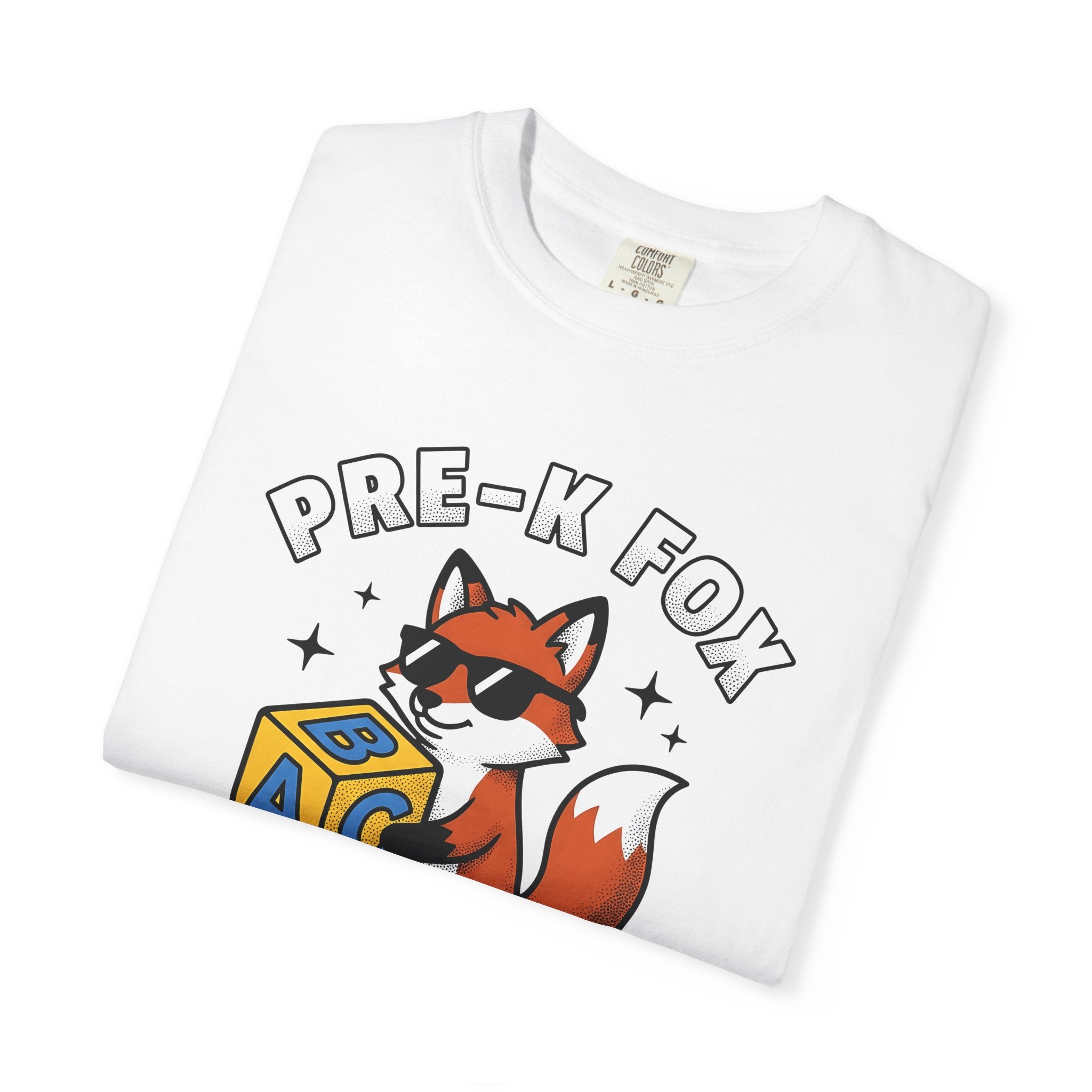 Fox Sunglasses Shirt Teacher Preschool Gift Women Cartoon Tee Shades T-Shirt Educator Enthusiast Comic Tshirt Kindergarten Graphic Retro Abc