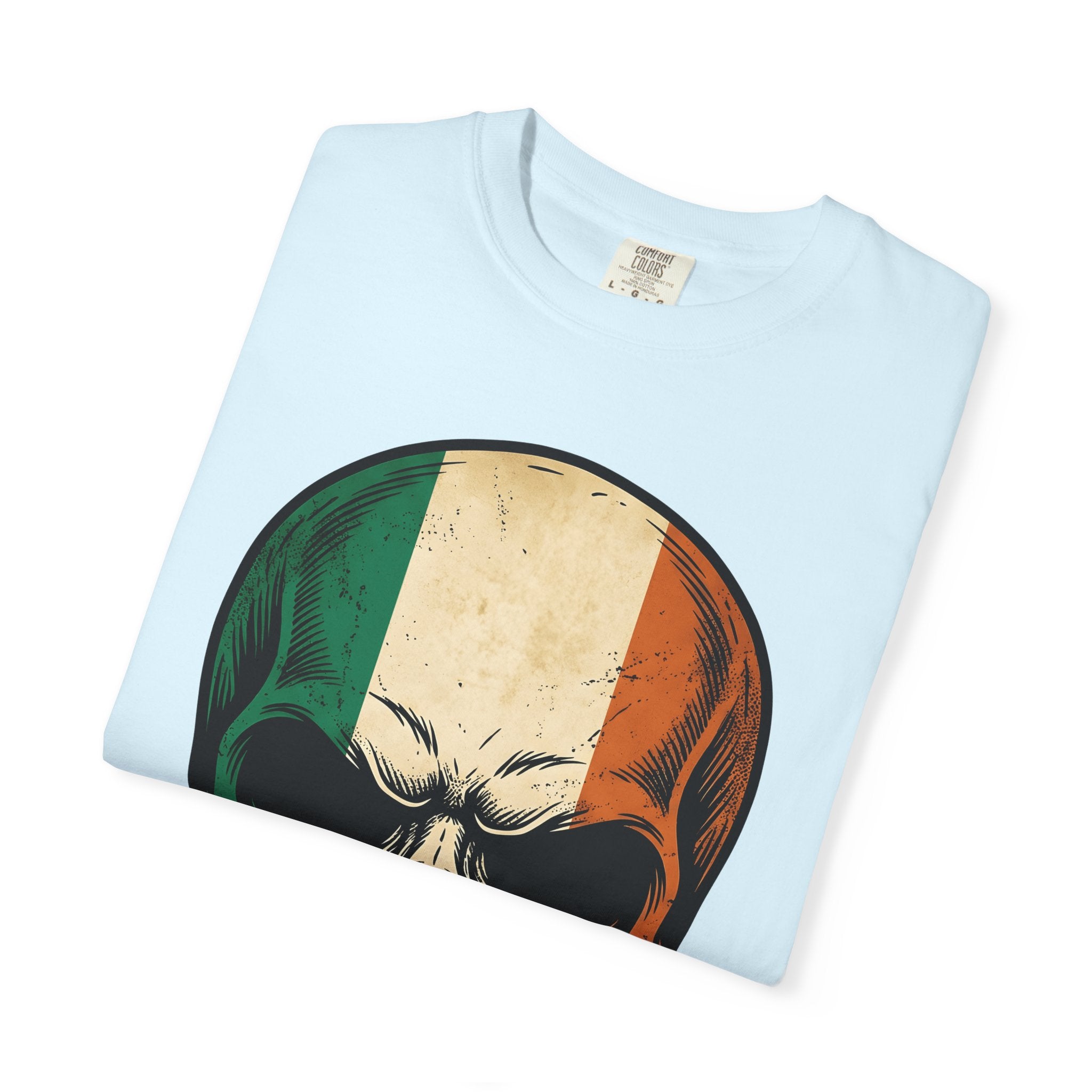 Skull Illustration Shirt St Patrick's Day Gaelic Gift Women Cartoon Tee Skull T-Shirt Irish Fan Cartoonish Tshirt Celtic Graphic Line Art