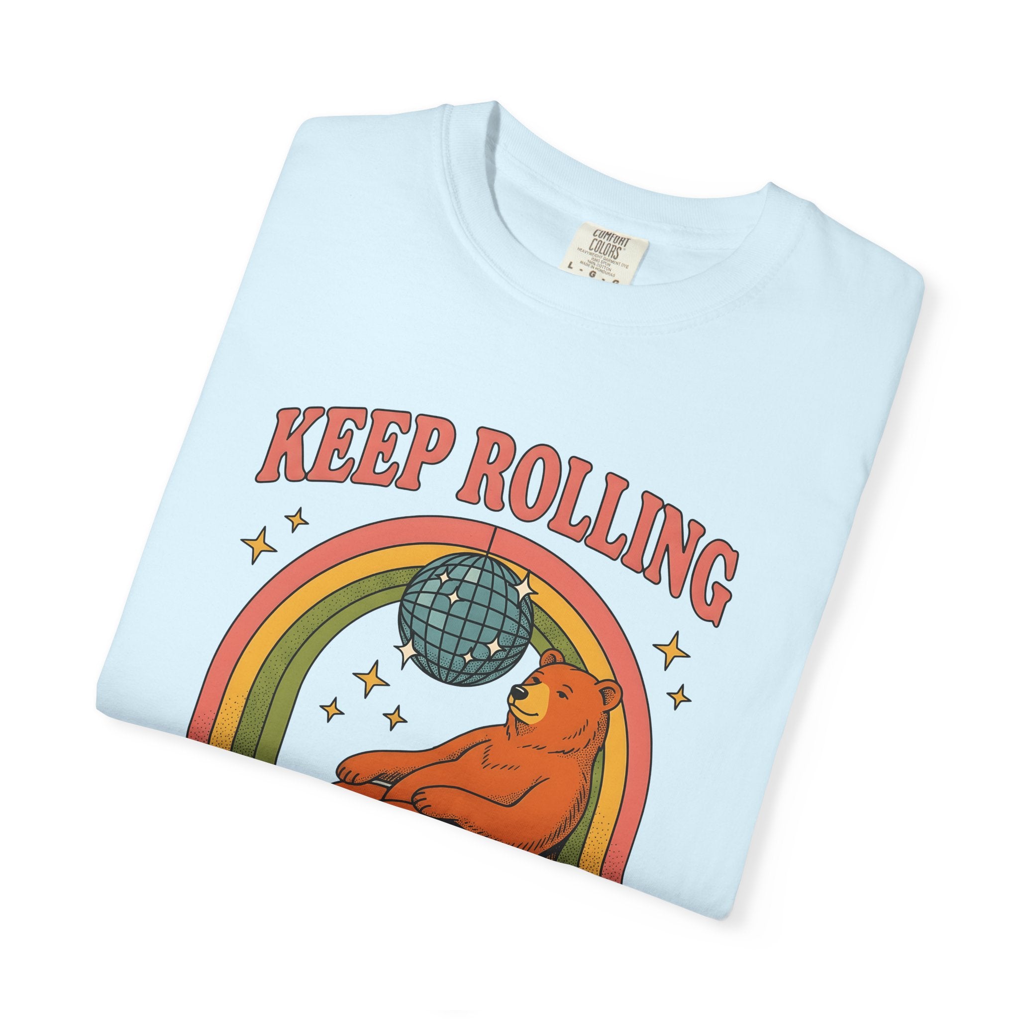 Skating Bear Shirt Sports Wildlife Gift Women Vintage Tee Bear T-Shirt Athlete Fan Grizzly Graphic Tshirt Hand Drawn Arc Tshirt