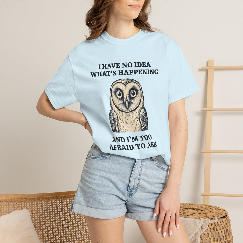 Owl Graphic Shirt Animal Humor Gift Women Vintage Tee Hoot T-Shirt Pet Fan Retro Tshirt Funny Graphic Hand Drawn Animal Tshirt