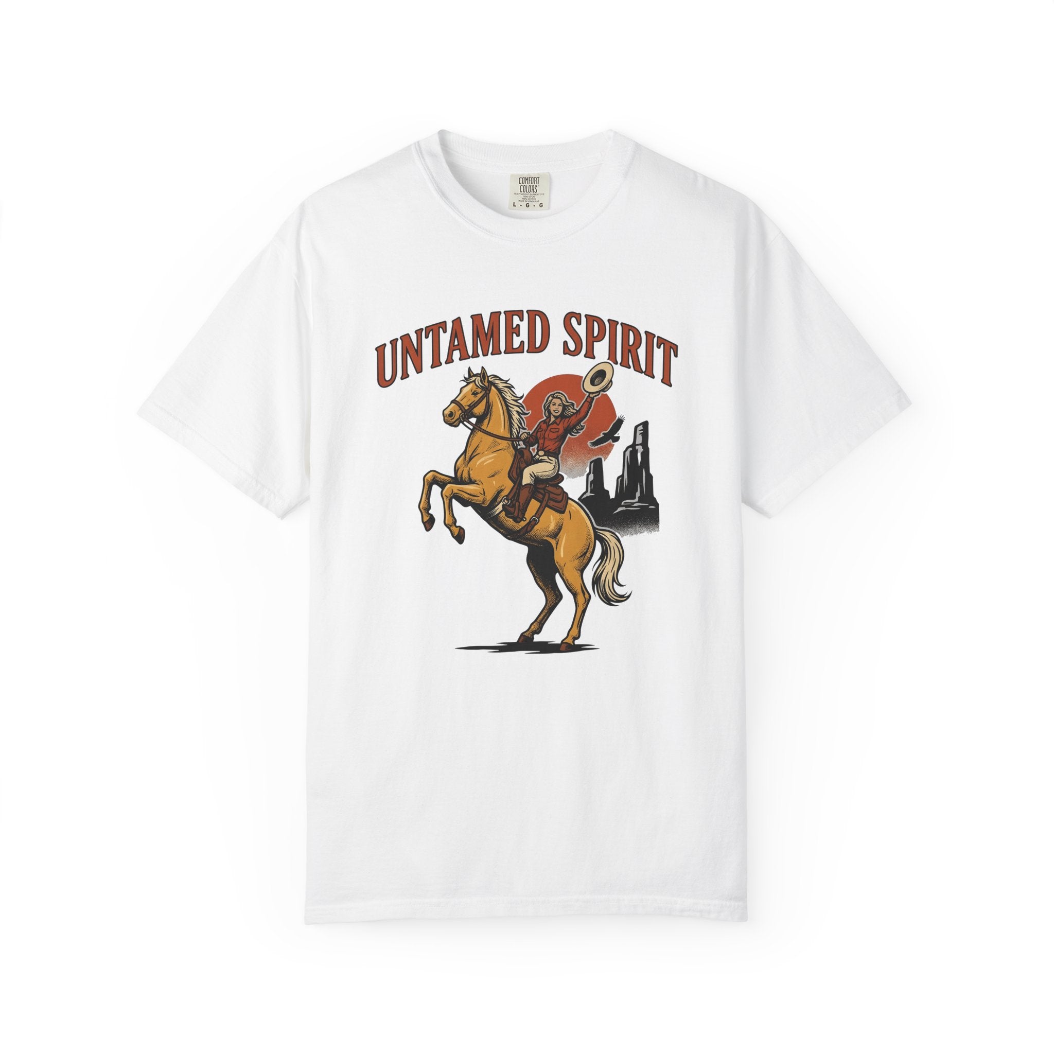 Cowgirl Horse Shirt Cowgirl Ranch Gift Women Vintage Tee Horseman T-Shirt Cowgirl Fan Retro Tshirt Farm Graphic Retro Desert Tshirt