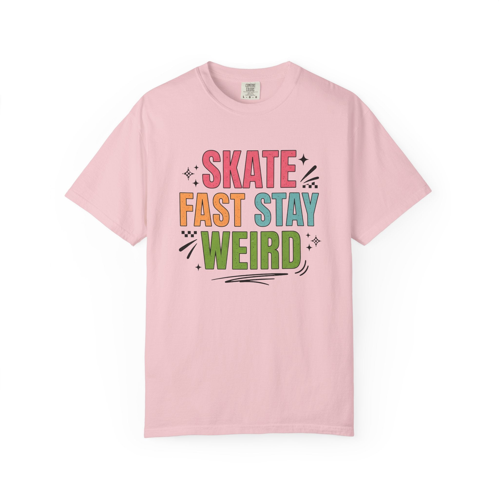 Classic Skate Lettering Shirt Skateboarding Apparel Gift Women Strong Tee Typography T-Shirt Skater Enthusiast Graphic Tee Clothing Graphic