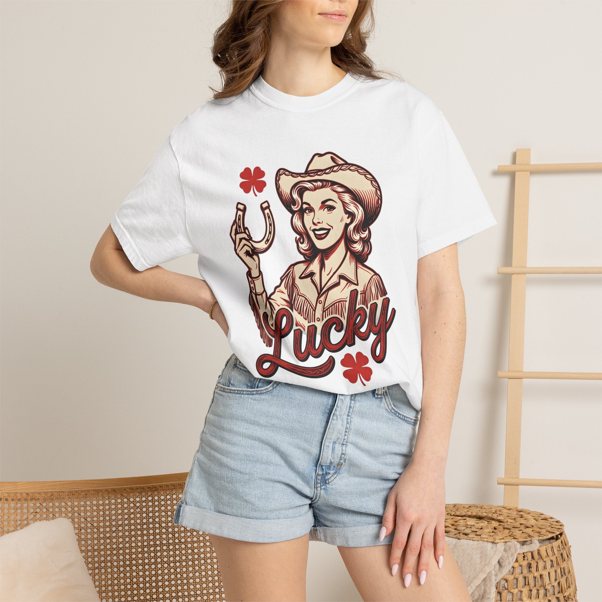 Cowgirl Art Shirt Cowgirl Country Gift Women Hand Drawn Tee Western Art T-Shirt Rodeo Fan Illustrated Tshirt Rural Graphic Line Art