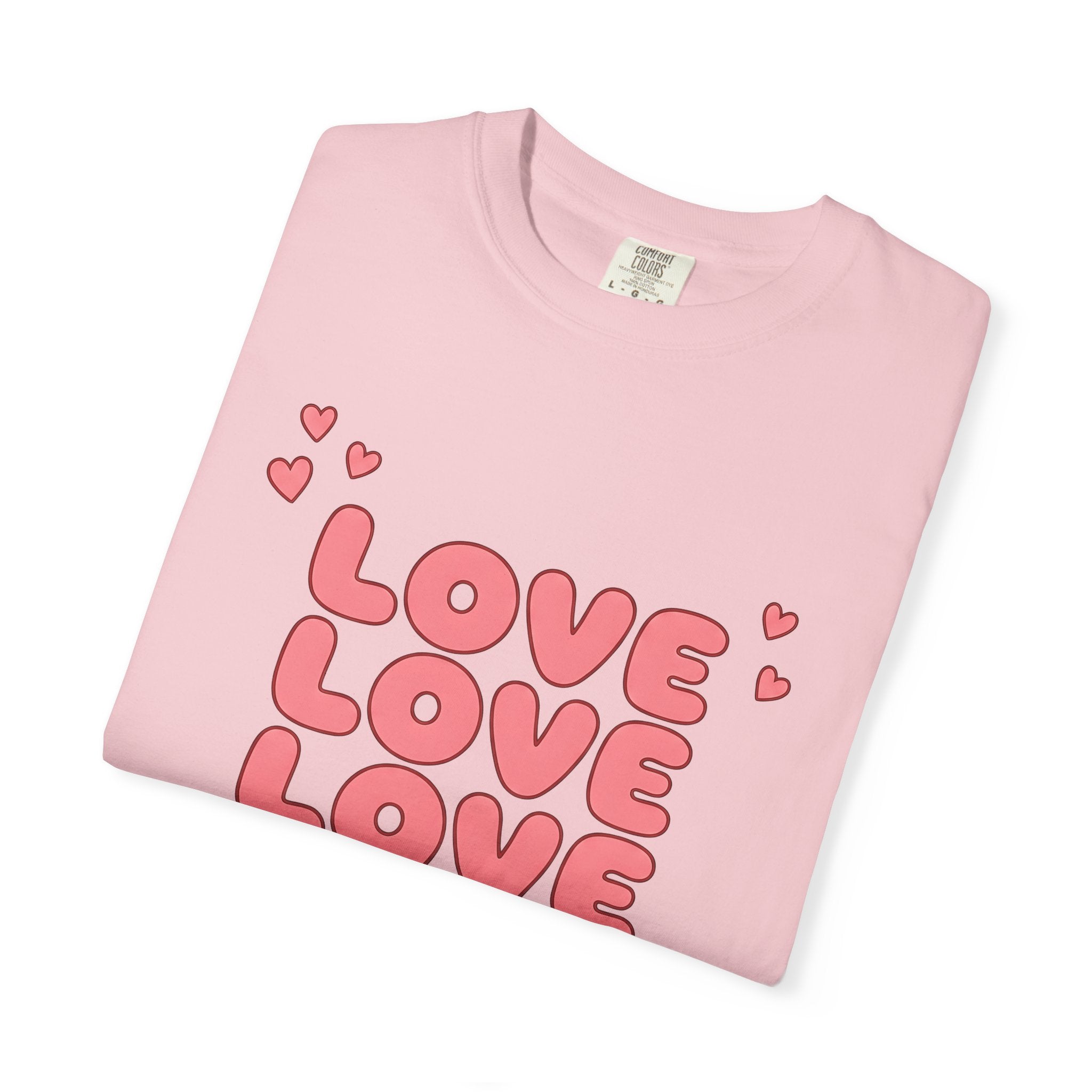 Pink Hearts Shirt Nurse Thanks Gift Women Whimsical Tee Heart T-Shirt Teacher Enthusiast Valentine Tshirt Appreciation Graphic Classic Piled